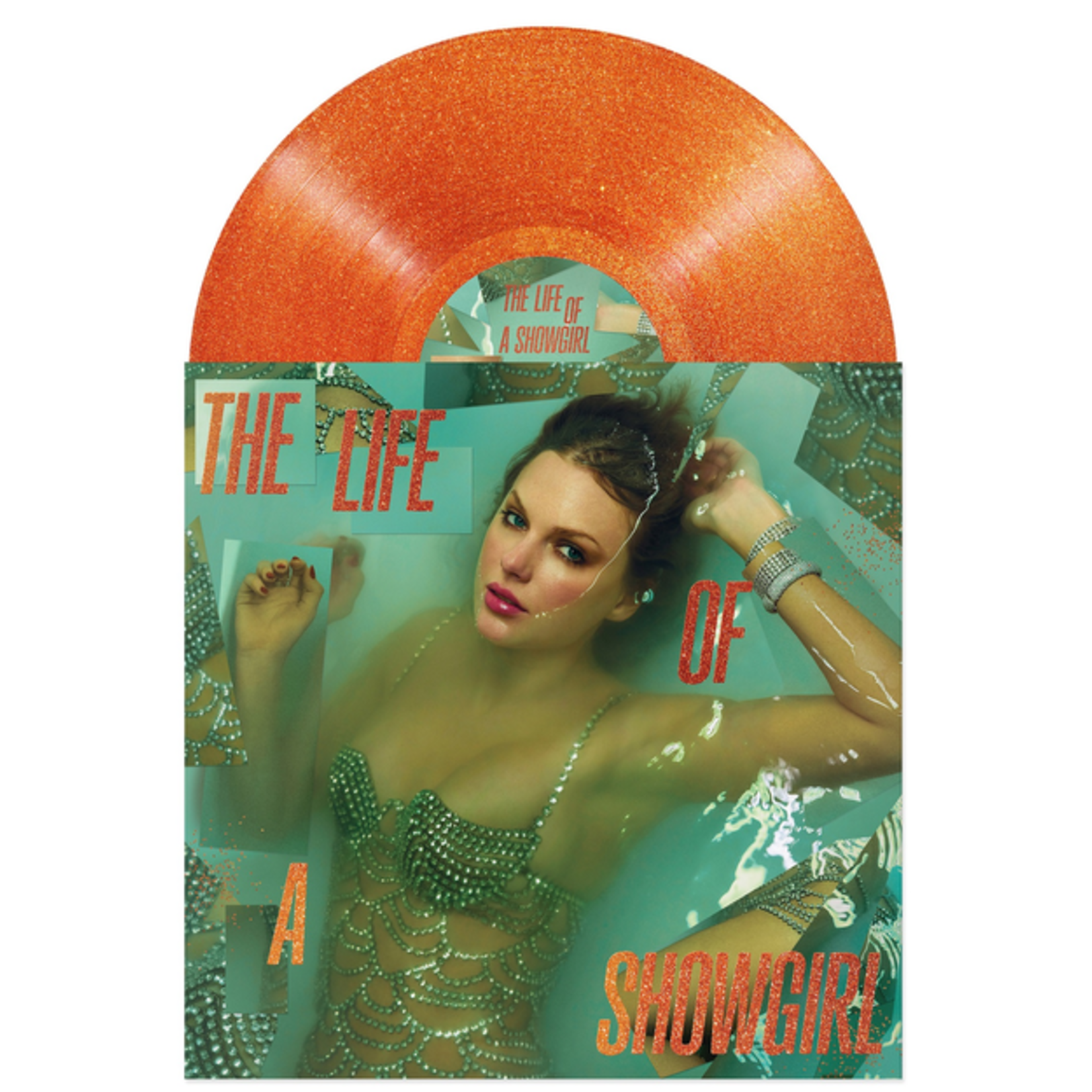 Taylor Swift - The Life Of A Showgirl (Sweat and Vanilla Perfume Edition, Portofino Orange Glitter Vinyl)