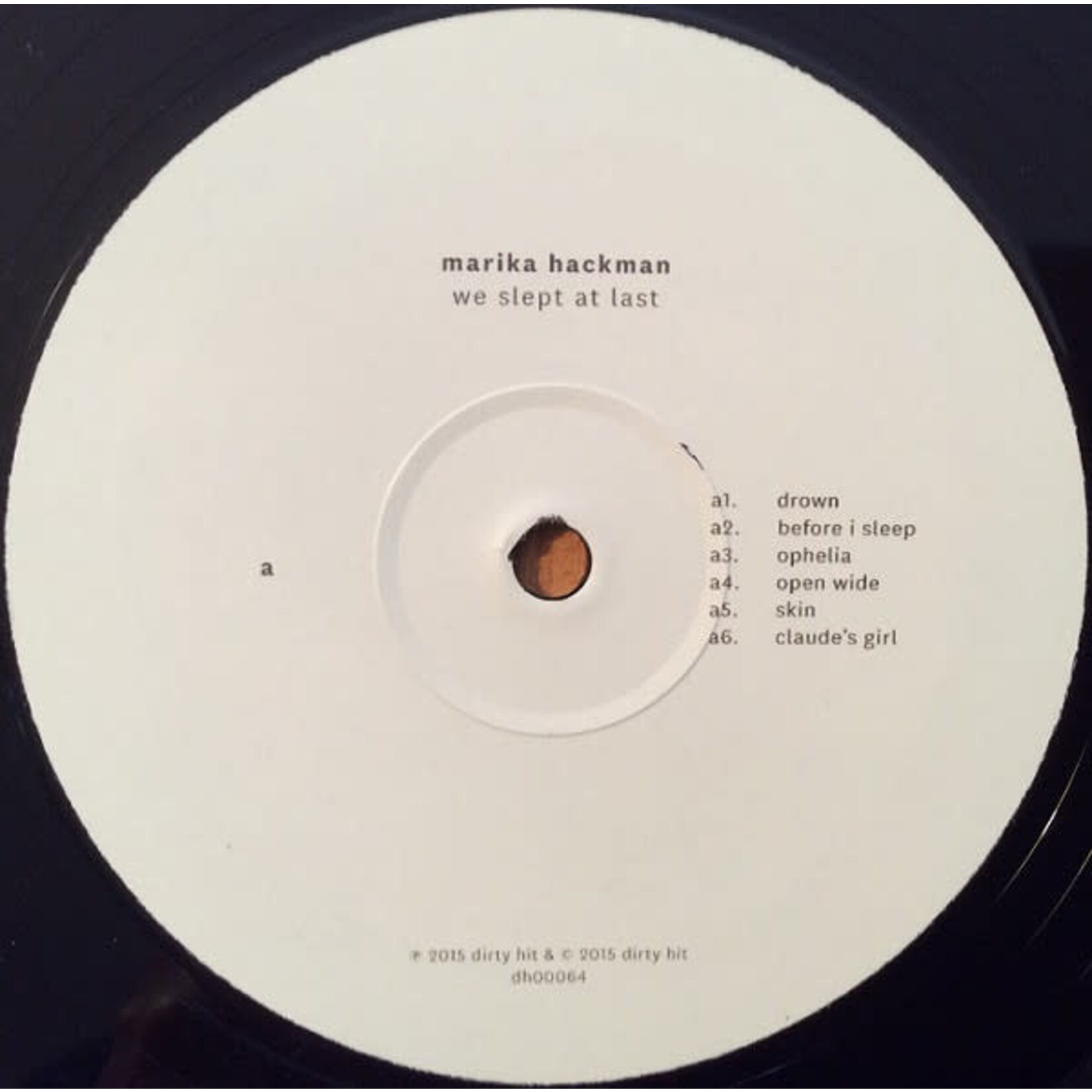 [Kollectible Vinyl] Hackman, Marika: We Slept At Last (2015, UK, Ltd. Ed., VG+) [DIRTY HIT]