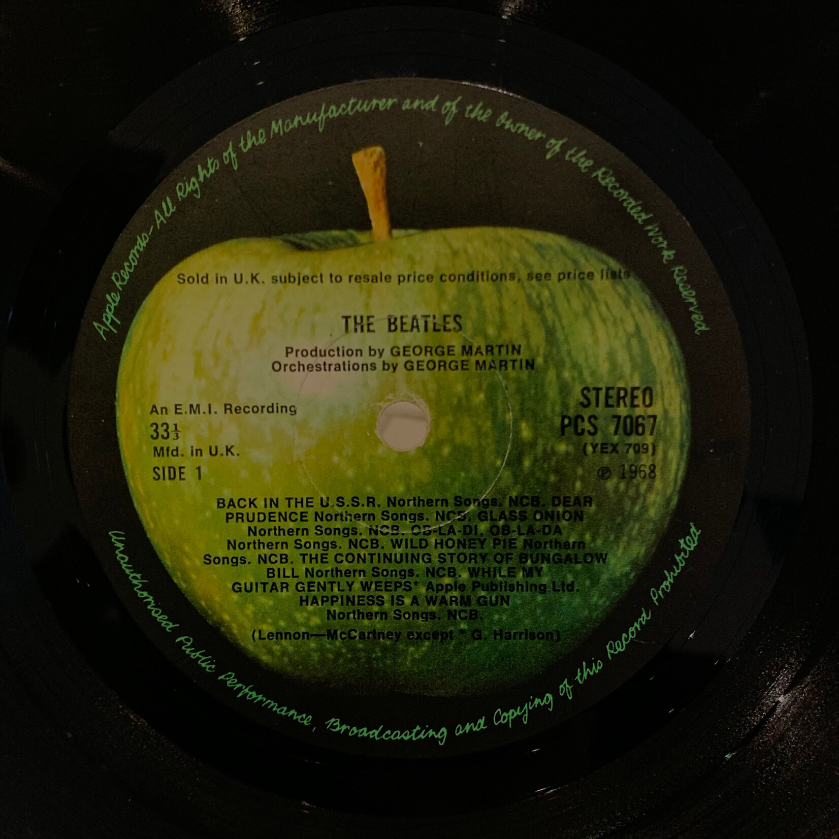 [Kollectibles] Beatles: Self-titled (The White Album) (1968, UK, STEREO, Numbered, Poster, Toploader, VG) [APPLE]