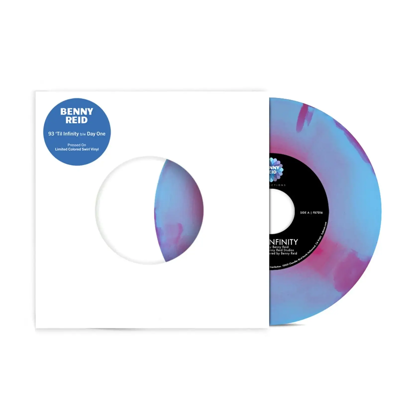 [New] Reid, Benny: 93 'Til Infinity b/w Day One (7", Tri-Color Swirl Vinyl) [BENNY REID PRODUCTIONS]