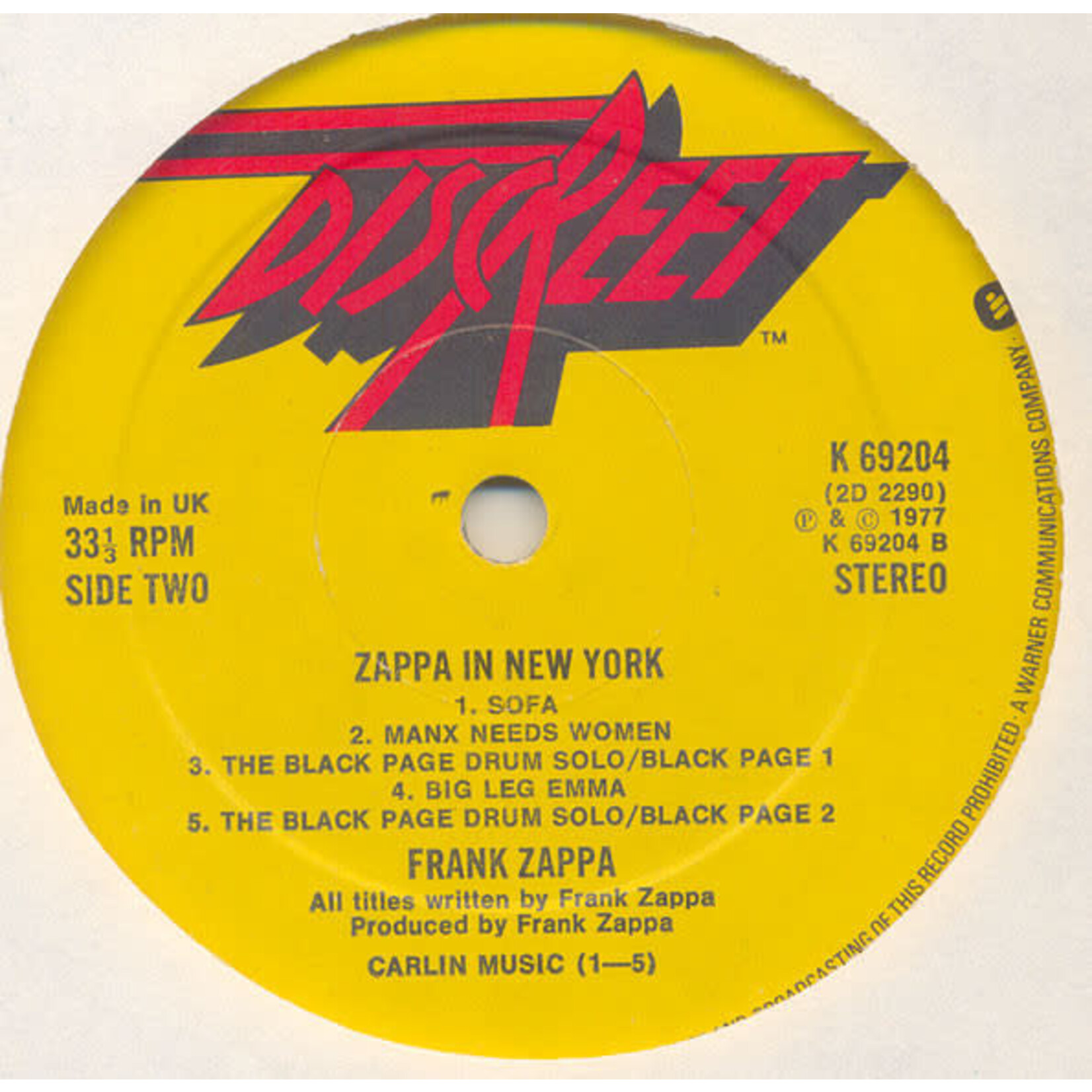 [Vintage Vinyl] Zappa, Frank: In New York (2LP) [VINTAGE]
