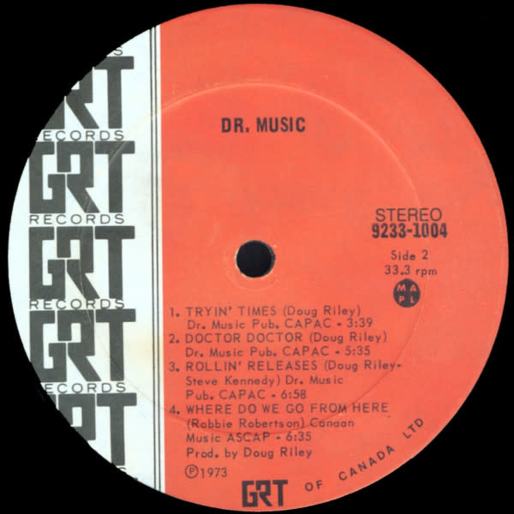 [Vintage Vinyl] Dr. Music: self-titled (yellow cover)[VINTAGE]