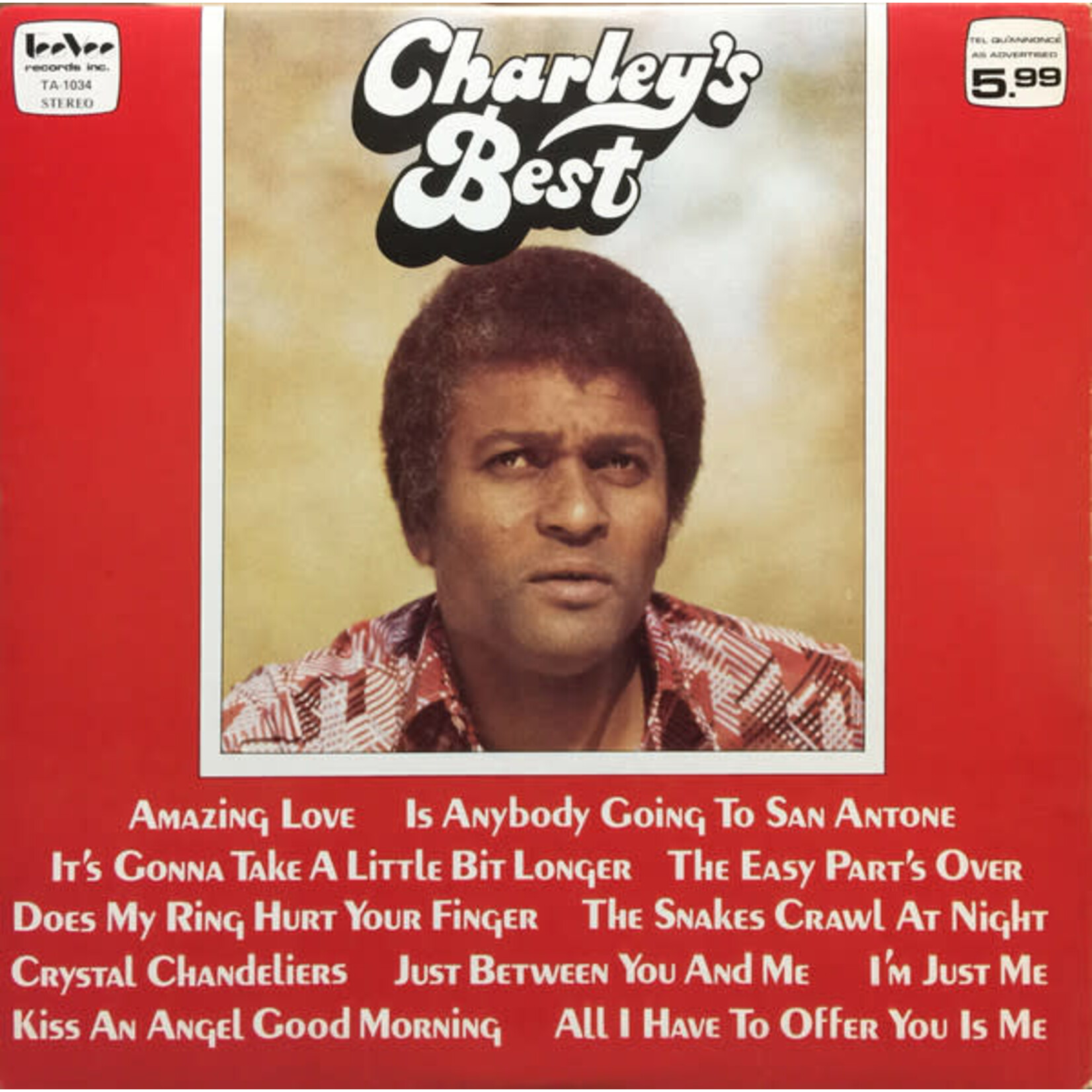 [Vintage Vinyl] Pride, Charley: Charley's Best [VINTAGE]