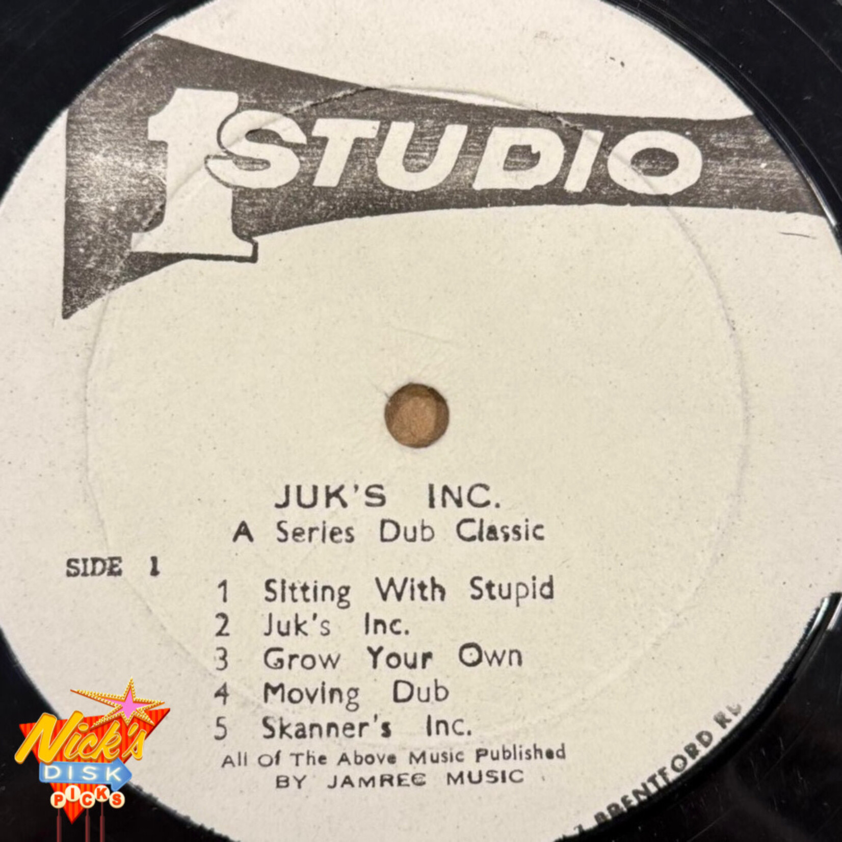 [Nick's Disk Pics] Dub Specialist: Juk's Incorporation (1976 Jamaica, Disc VG+) [STUDIO ONE]