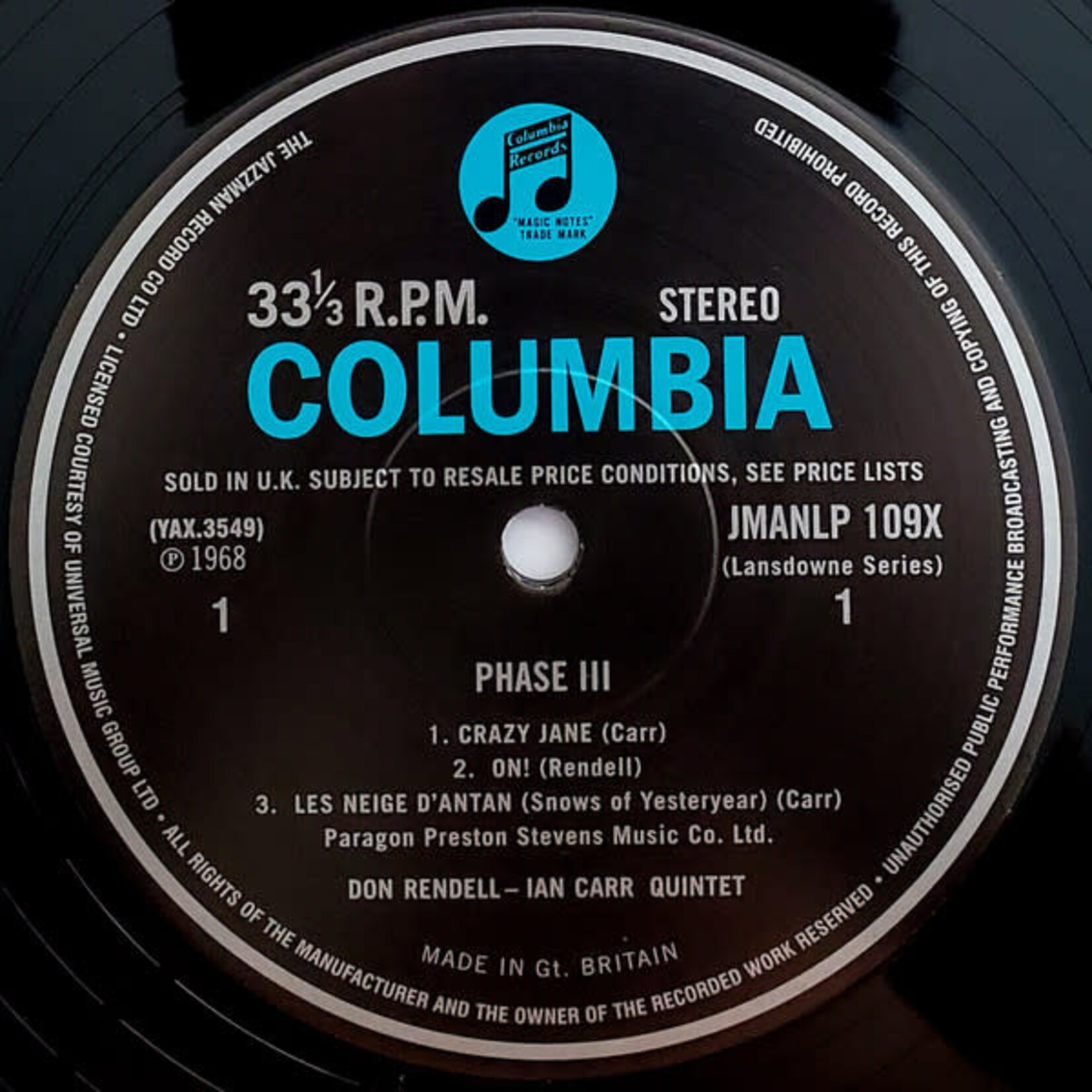 [Kollectibles] Rendell, Don & Ian Carr Quintet: Phase III (2019, UK, Sealed!) [EMI]