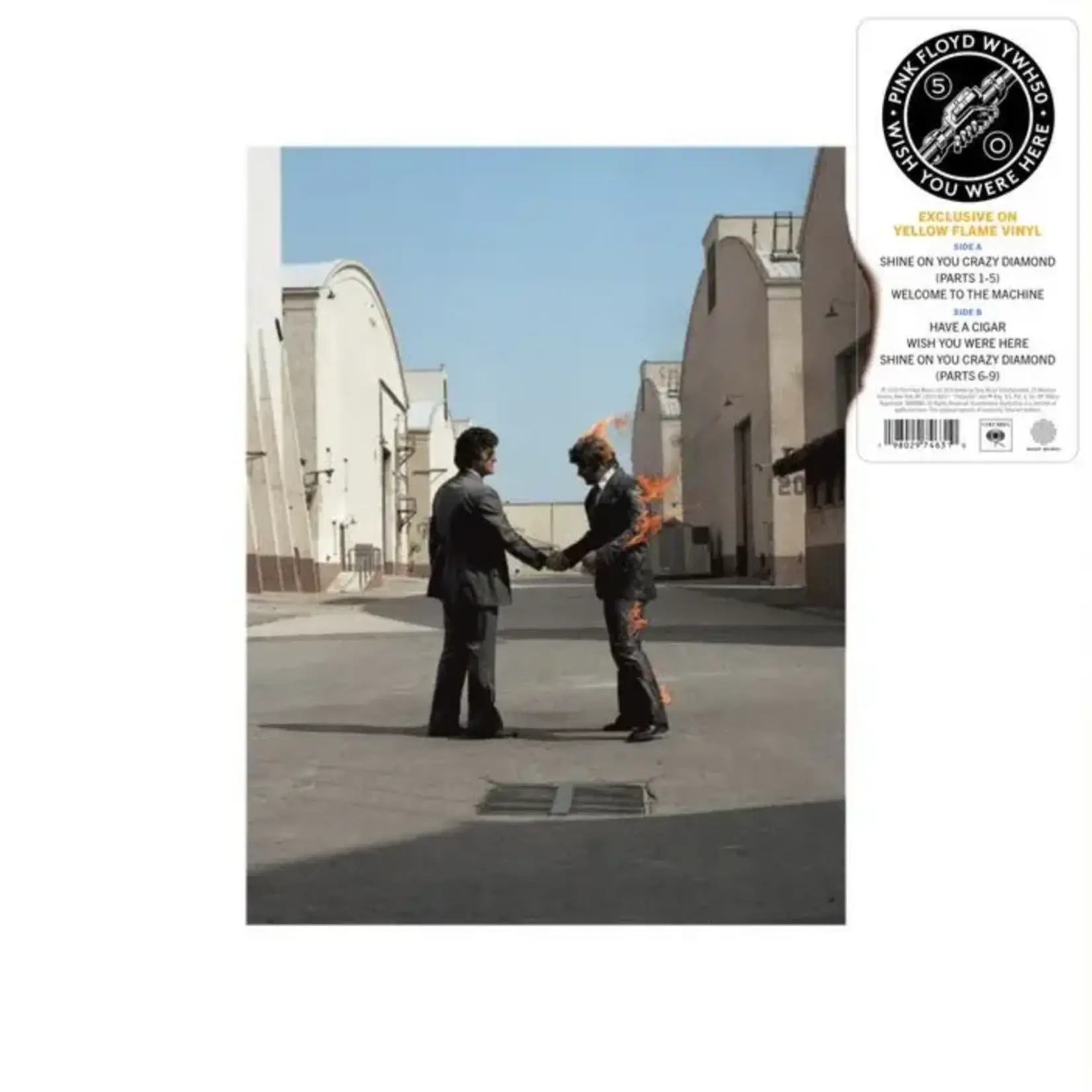 [New Vinyl] Pink Floyd: Wish You Were Here (Yellow Flame Vinyl) [Legacy Recordings]