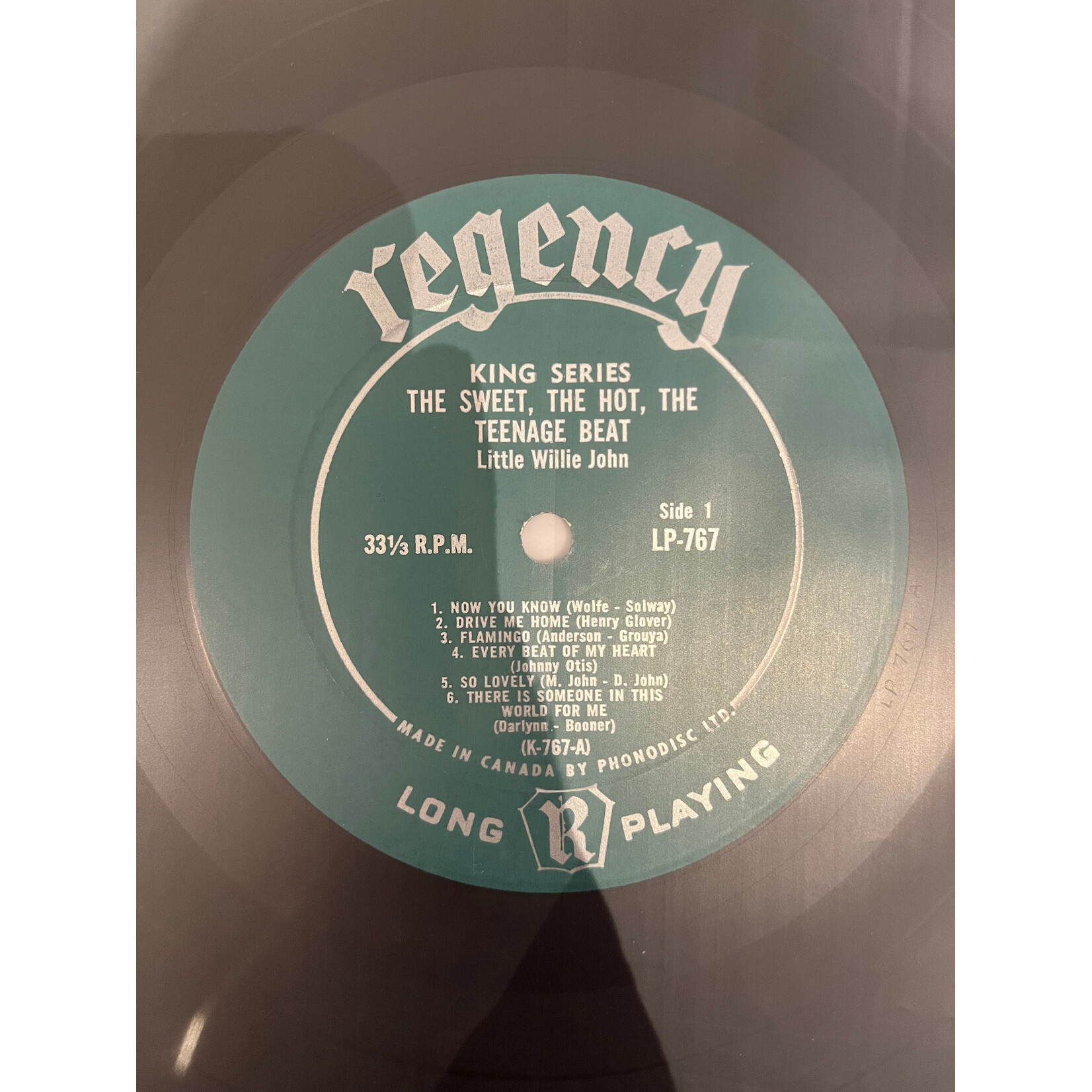 [Kollectible Vinyl] Little Willie John : The Sweet, The Hot, The Teen-Age Beat (1961, Canada, Disc VG+) [REGENCY]