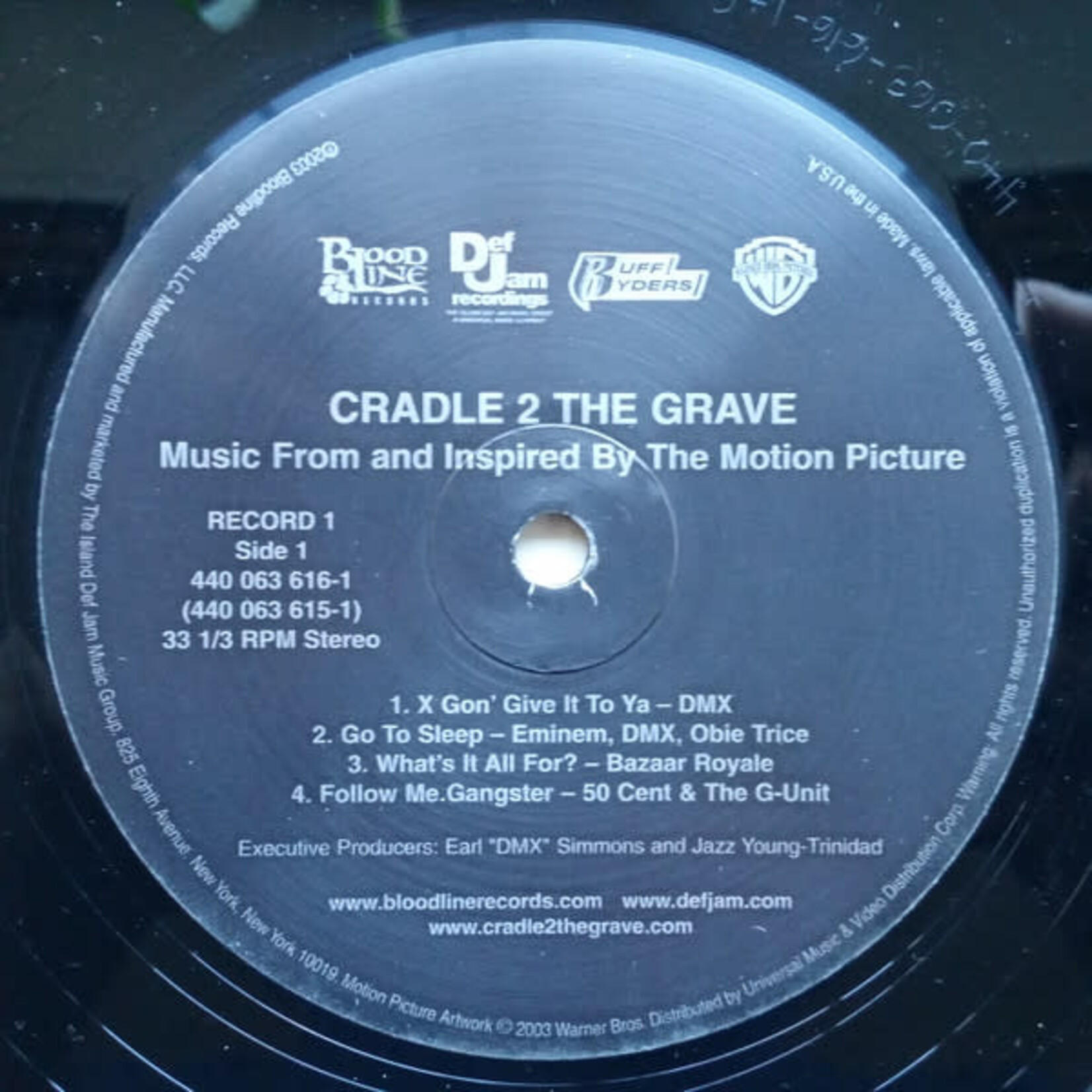 [Kollectible Vinyl] Various Artist: Cradle 2 The Grave (2003, USA, VG+) [BLOODLINE]
