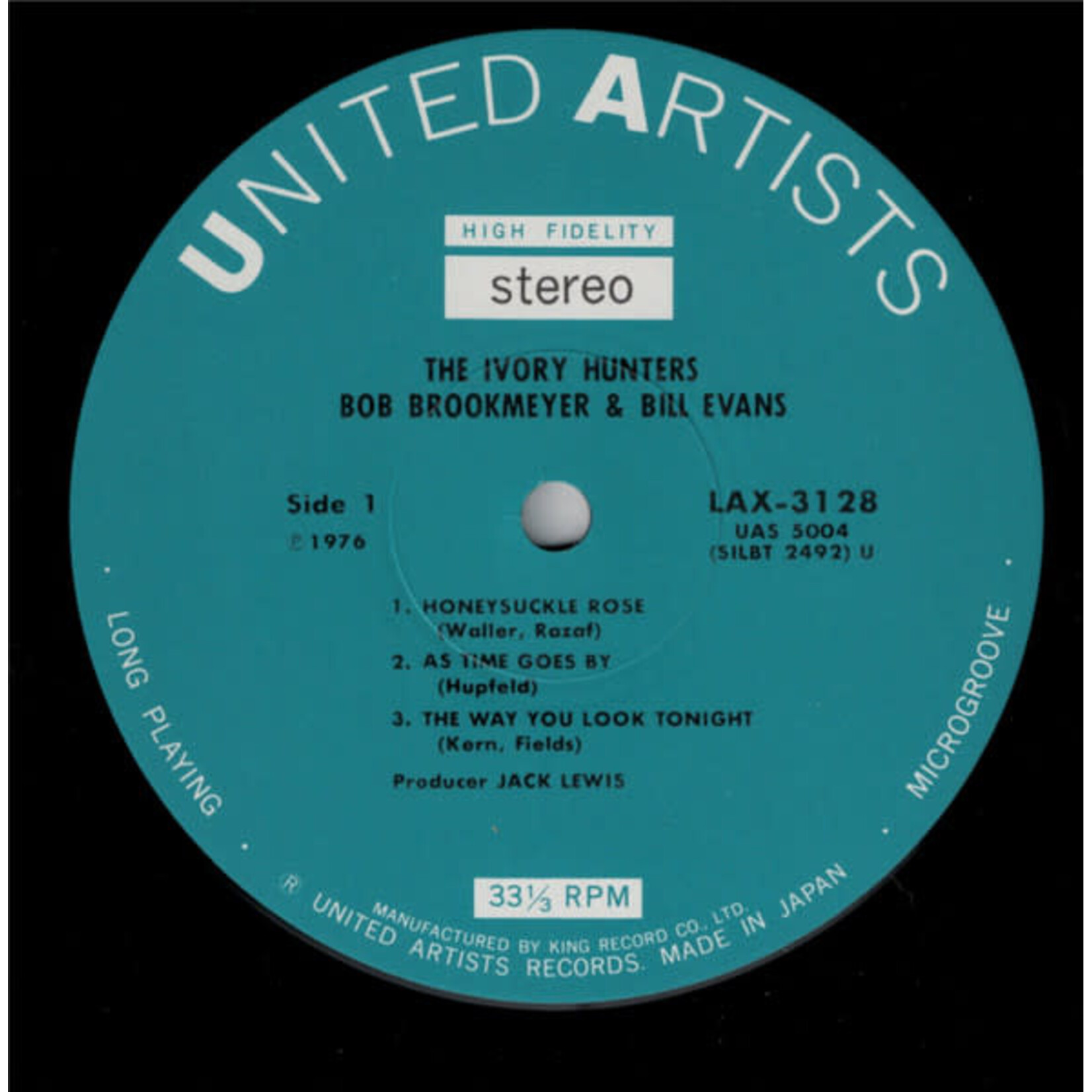 [Kollectibles] Bob Brookmeyer & Bill Evans : The Ivory Hunters (1976, Japan, w/OBI + insert, Ex) [UNITED ARTISTS]