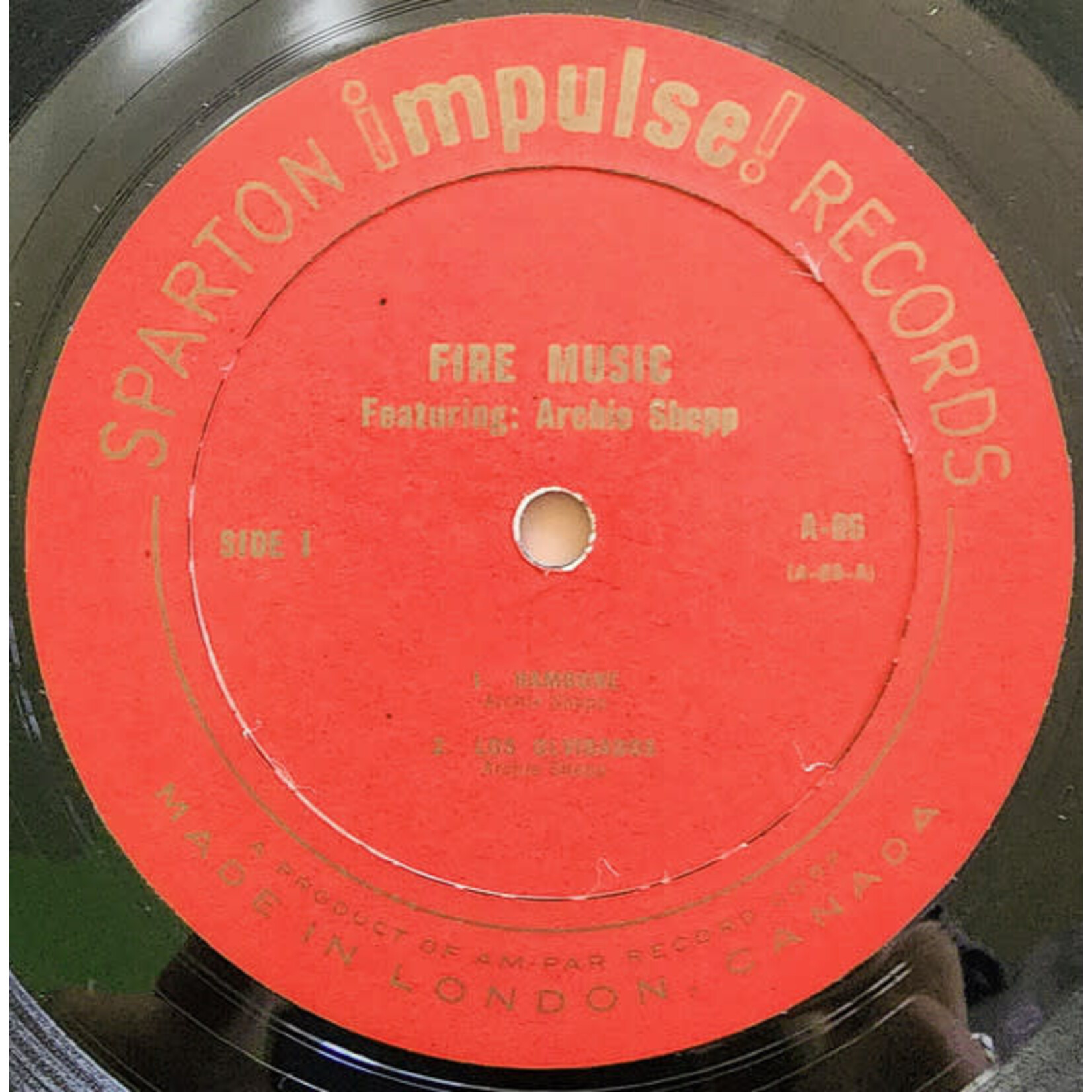 [Kollectibles] Shepp, Archie: Fire Music (1965, Canada, Jazz, VG) [SPARTON IMPULSE! RECORDS]