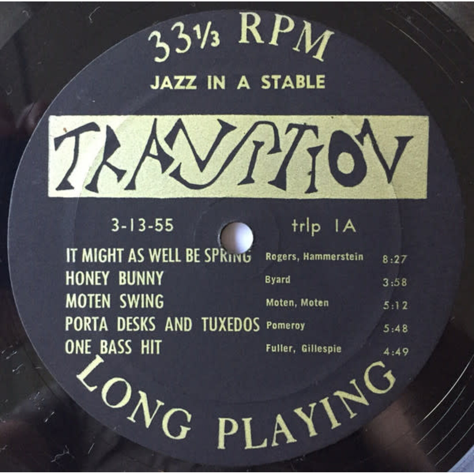 [Kollectibles] Pomeroy, Herb: Jazz In A Stable (1955, USA, Jazz, Transition Label, VG) [TRANSITION]