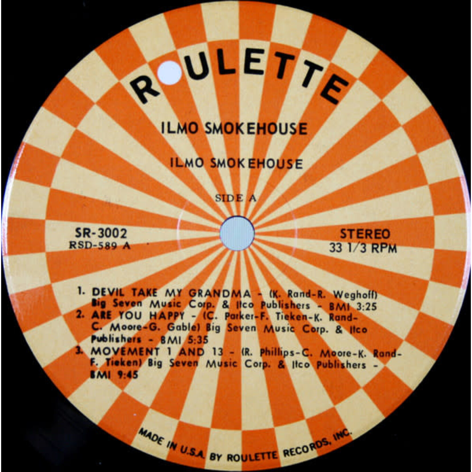 [Kollectibles] Ilmo Smokehouse: Self-titled (1971, USA, VG+) [ROULETTE]