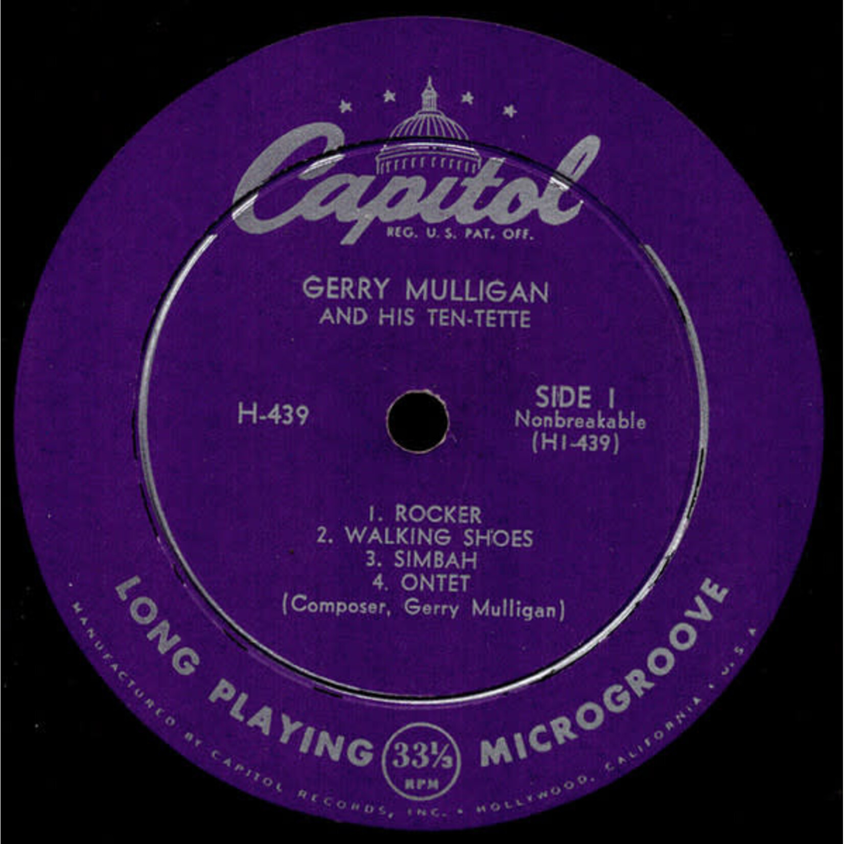 [Kollectibles] Mulligan, Gerry: And His Ten-Tette (1953, USA, Jazz, VG+)[CAPITOL]