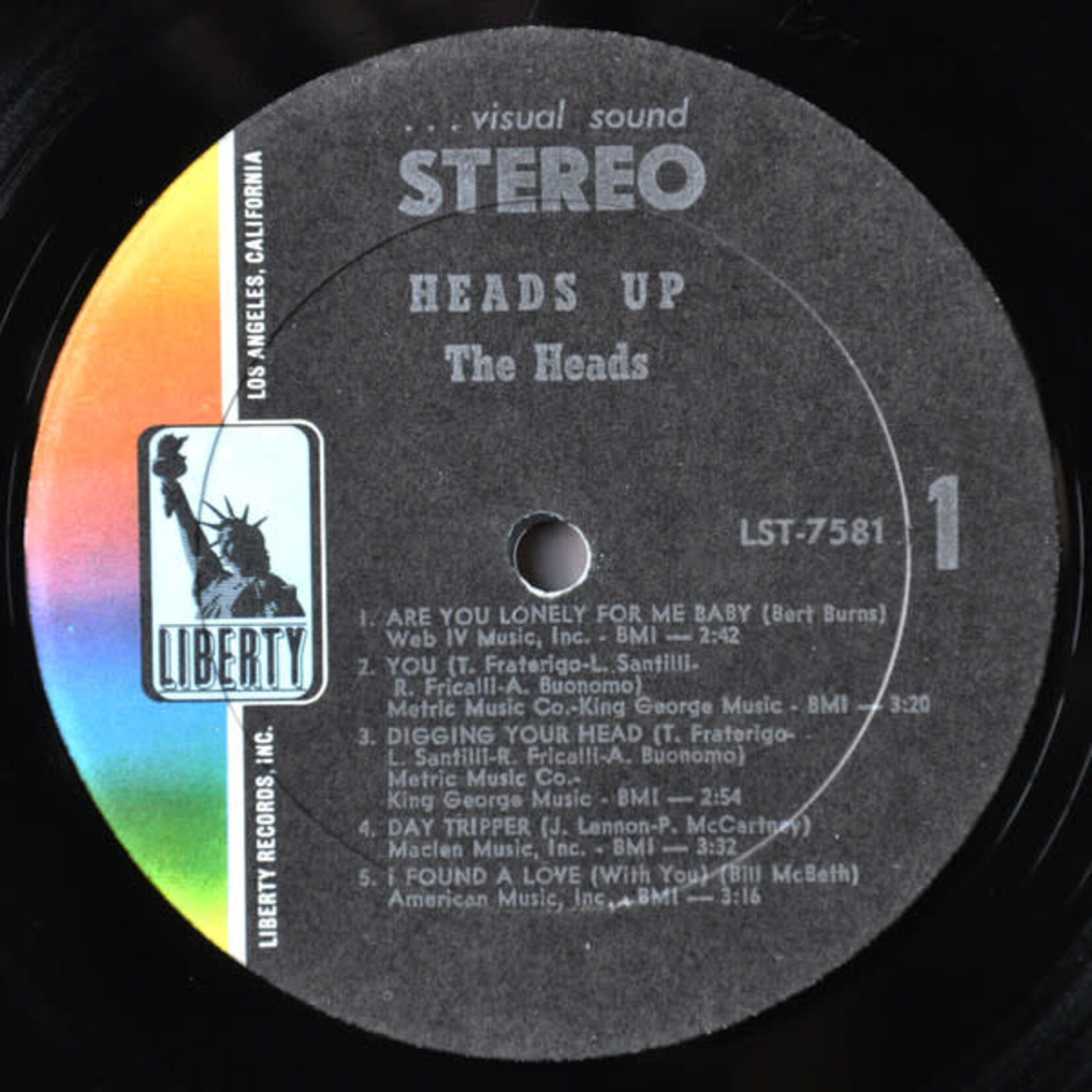 [Kollectibles] Heads: Heads Up (1968, USA, w/ Original Inner, Psych, VG+)[LIBERTY]