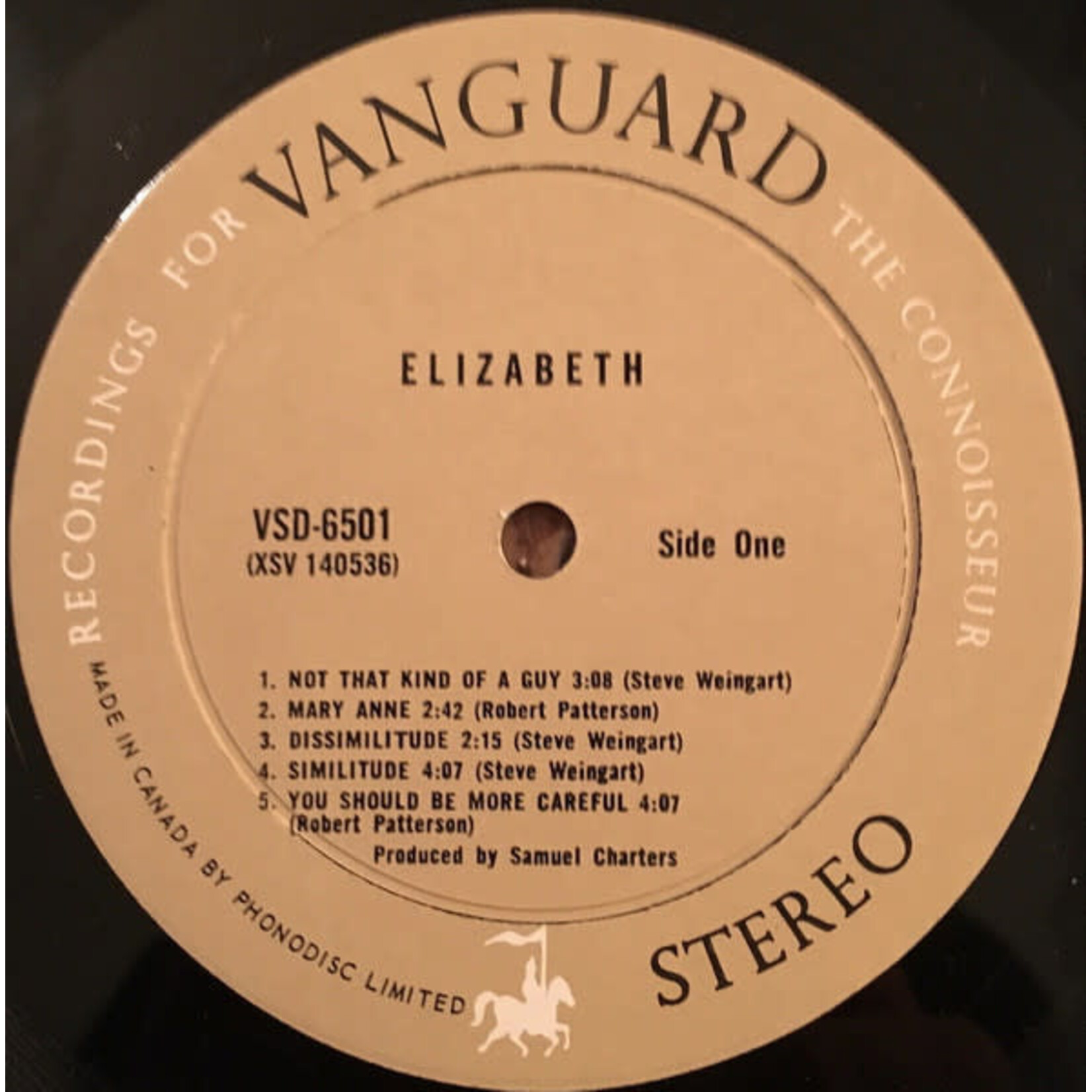 [Kollectibles] Elizabeth: Self Titled (1968, Canada, Psych, VG+)[VANGUARD]