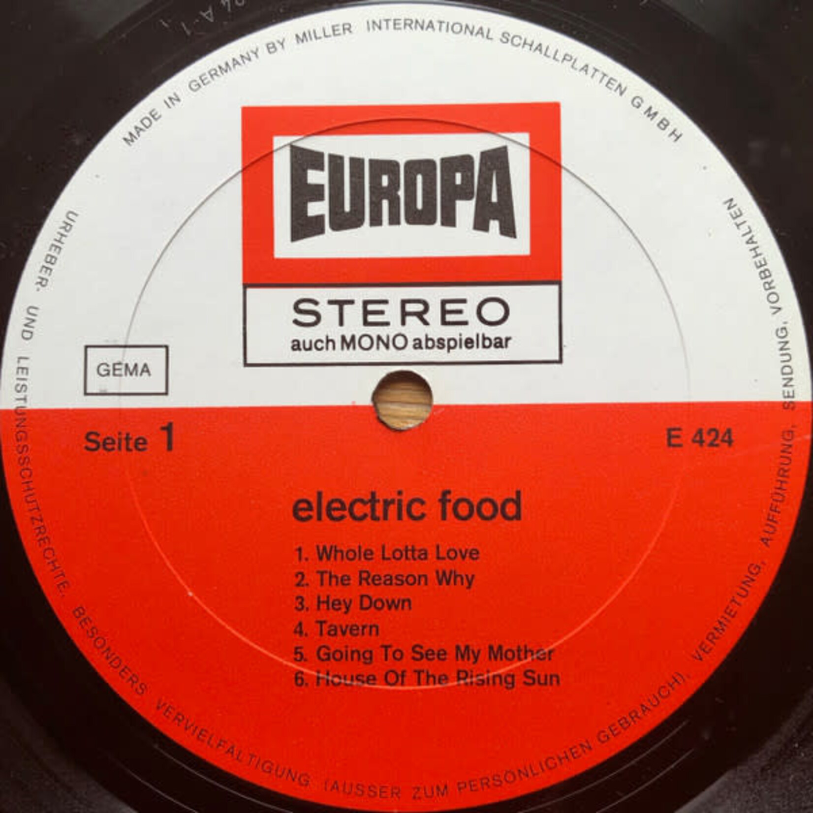 [Kollectibles] Electric Food: Self Titled (1970, Germany, Psych, VG+) [EUROPA]