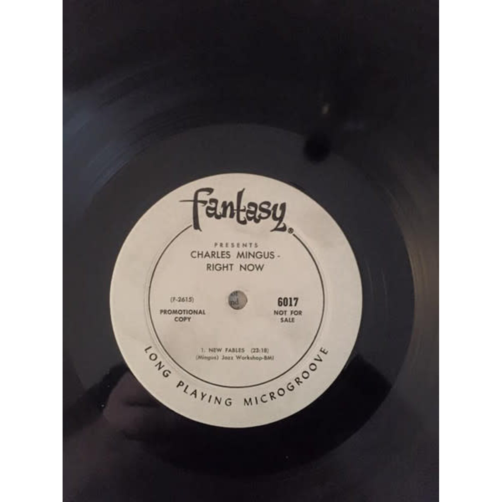 [Kollectibles] Mingus, Charles: Right Now; Live At The Jazz Workshop (1966, USA, White Label Promo, Jazz, VG+) [FANTASY]