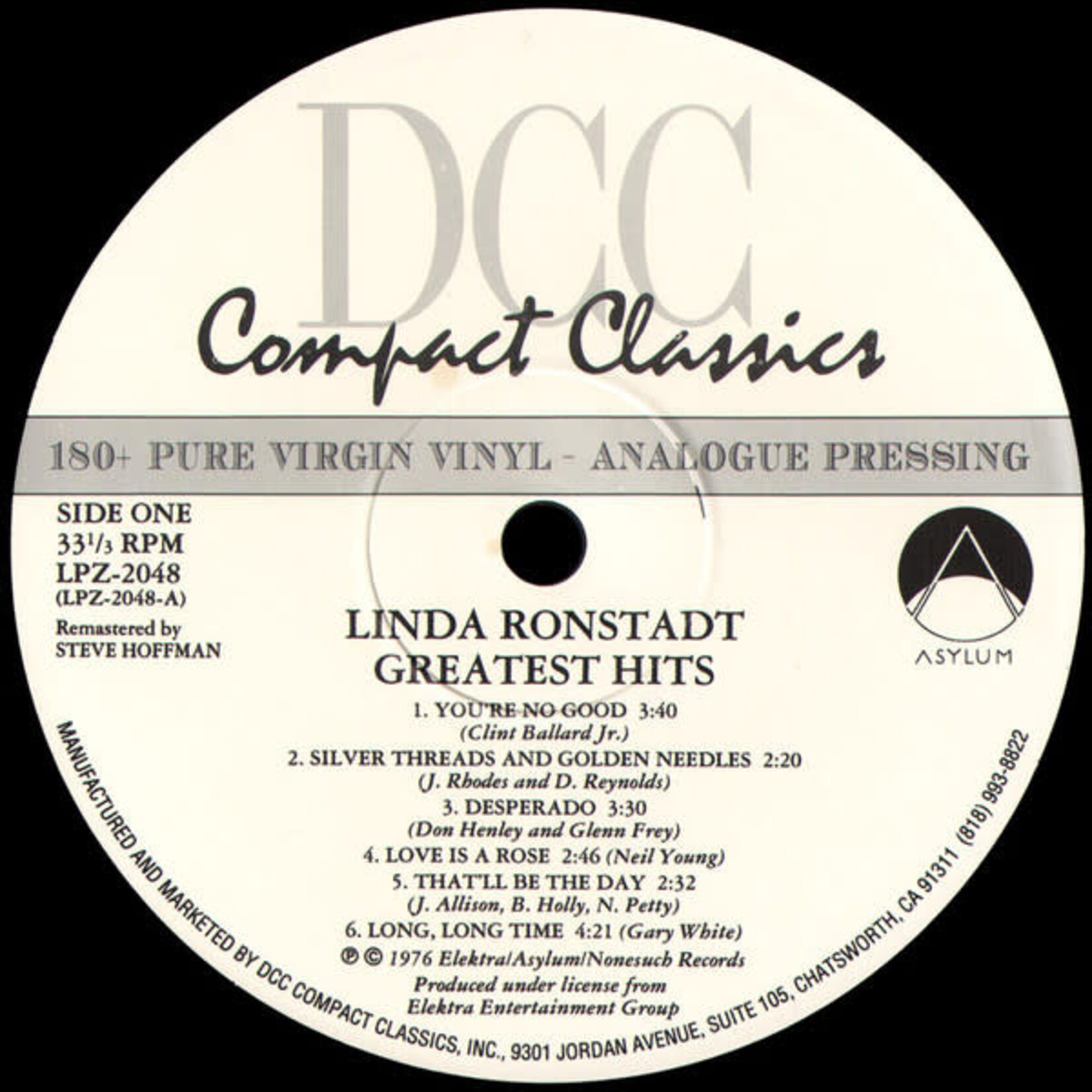 [Kollectibles] Ronstadt, Linda: Greatest Hits (1997, USA, Audophile, Sealed) [DCC]
