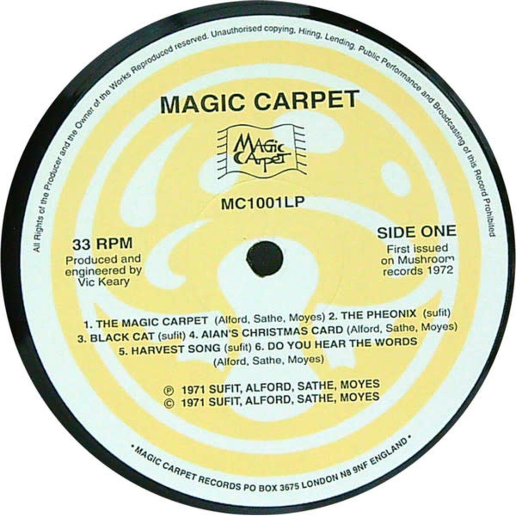 [Kollectible Vinyl] Magic Carpet: Magic Carpet (1995, UK, EX) [MAGIC CARPET]