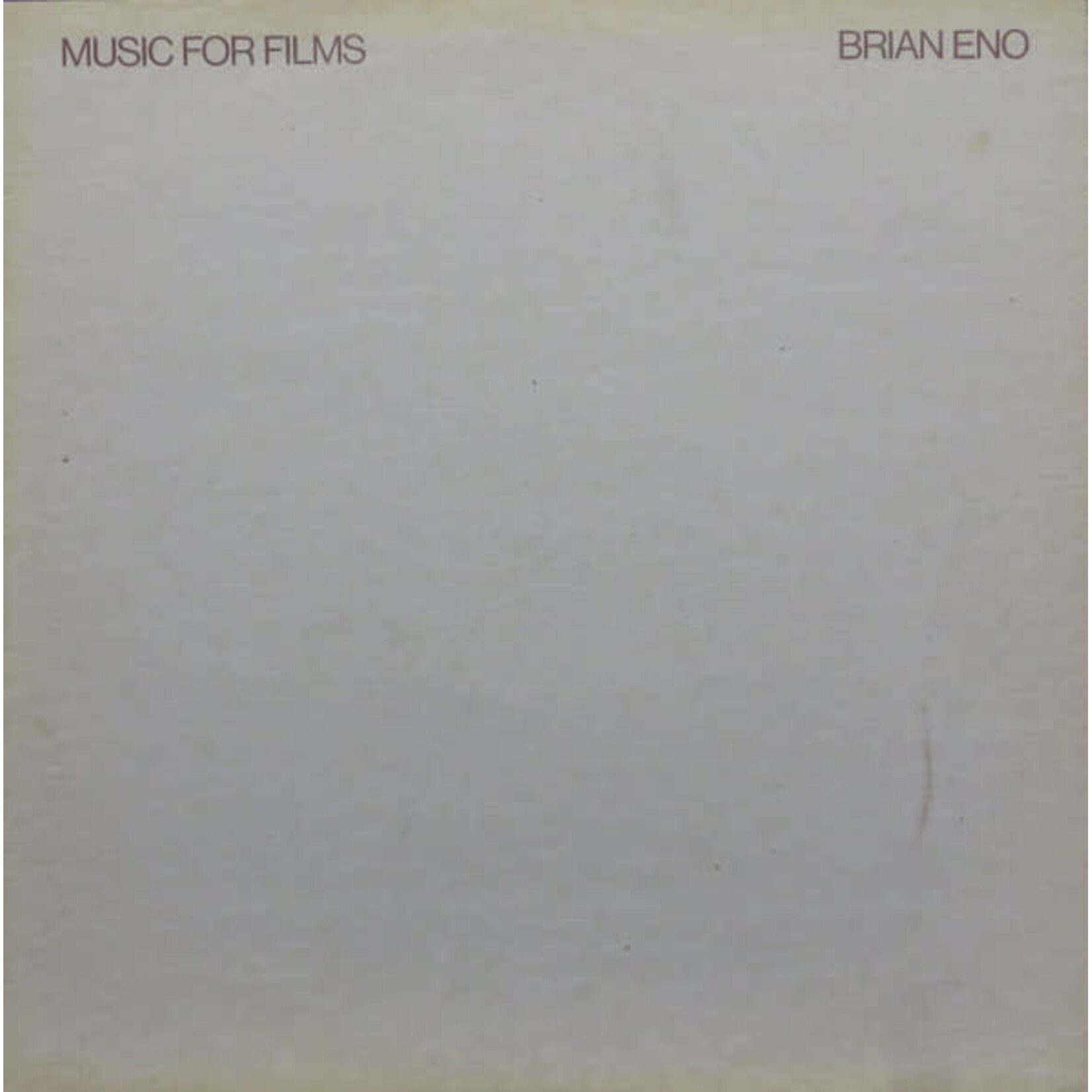 [Kollectibles] Eno, Brian: Music for Films (1978, UK, VG+) [POLYDOR]