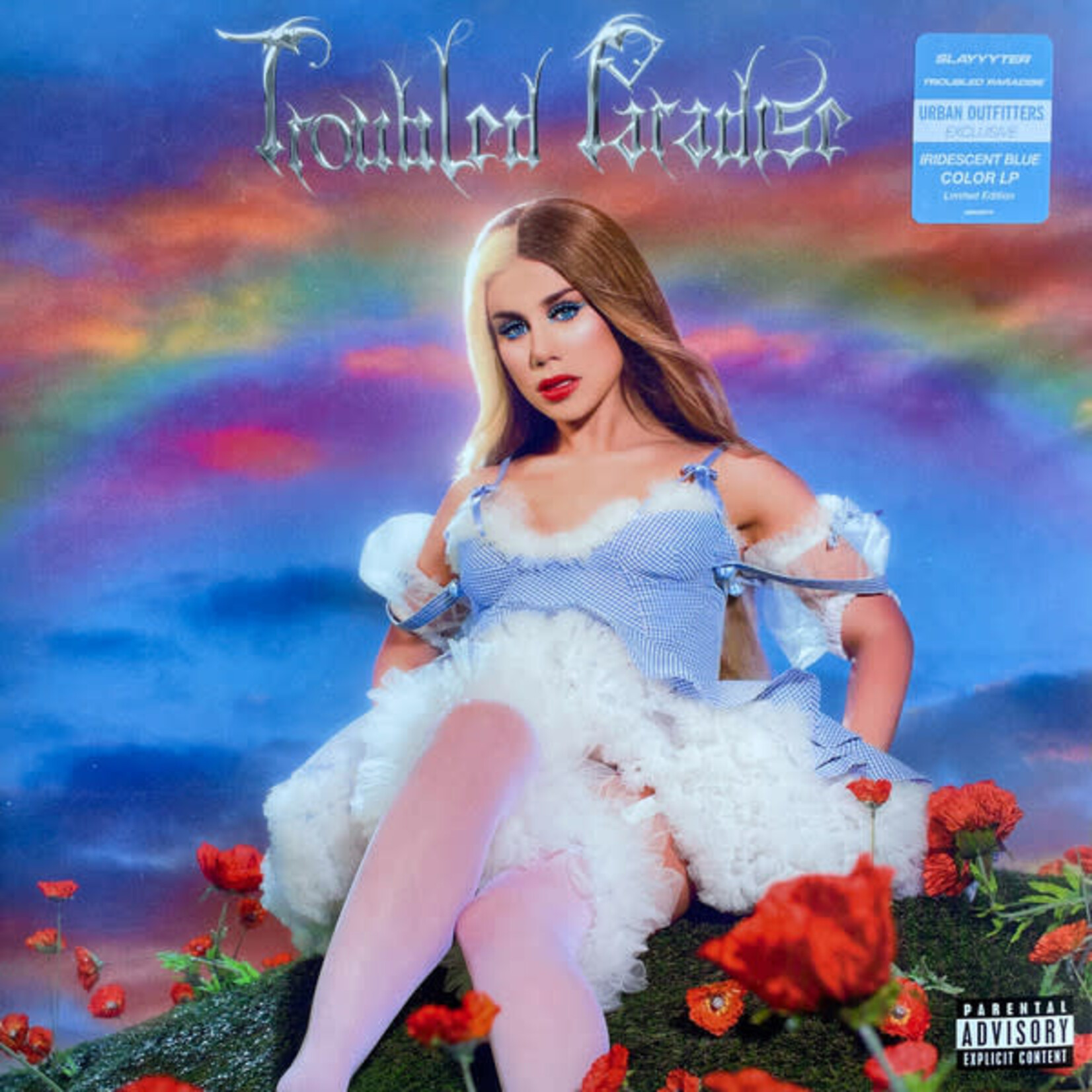 [Kollectible Vinyl] Slayyyter: Troubled Paradise (2022, USA, Blue Wax, VG+) [FADER]