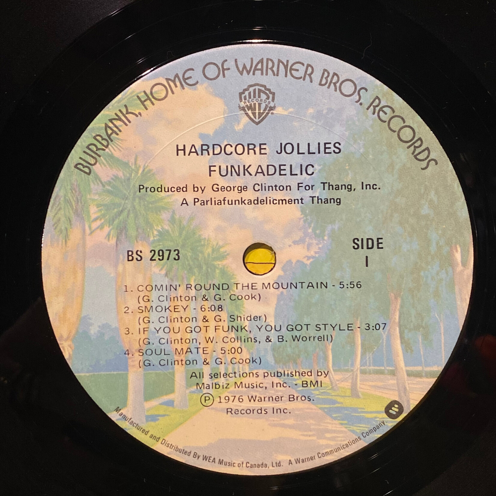 [Kollectibles] Funkadelic: Hardcore Jollies (1976, Canada, VG+)[WARNER]