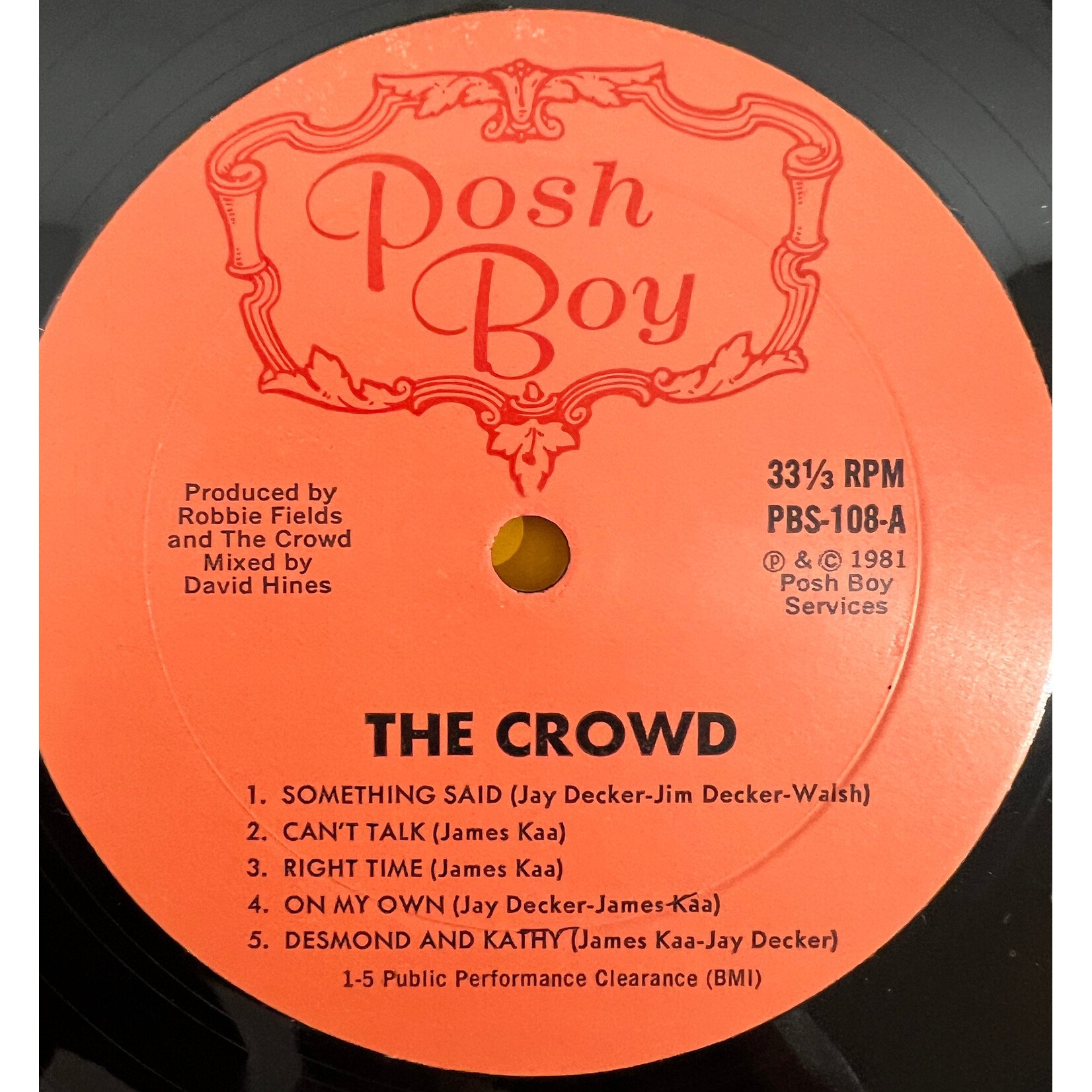 [Kollectibles] Crowd: A World Apart (1981, USA, VG+) [POSH BOY]