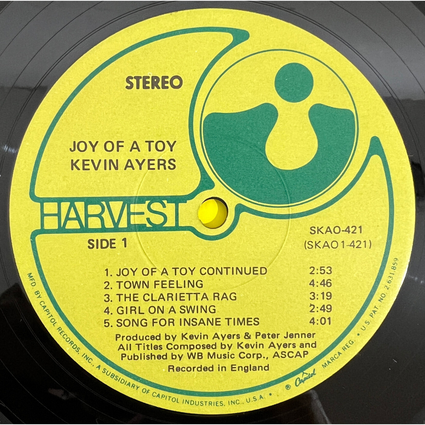 [Kollectibles] Ayers, Kevin: Joy of a Toy (1969, USA, w/ Inner, VG+)[HARVEST]