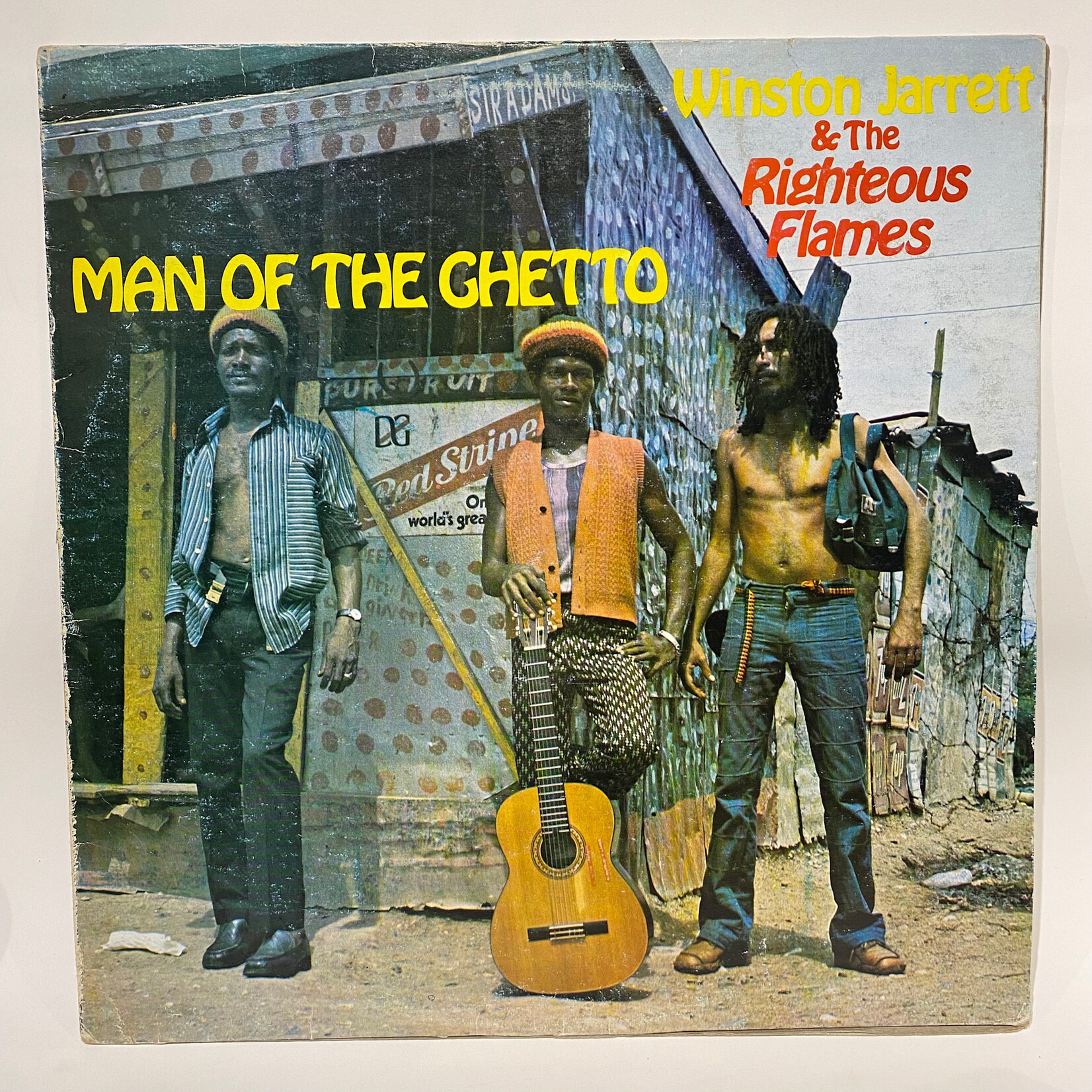 Winston Jarrett & The Righteous Flames - Man of The Ghetto (1978, Jamaica, VG+)