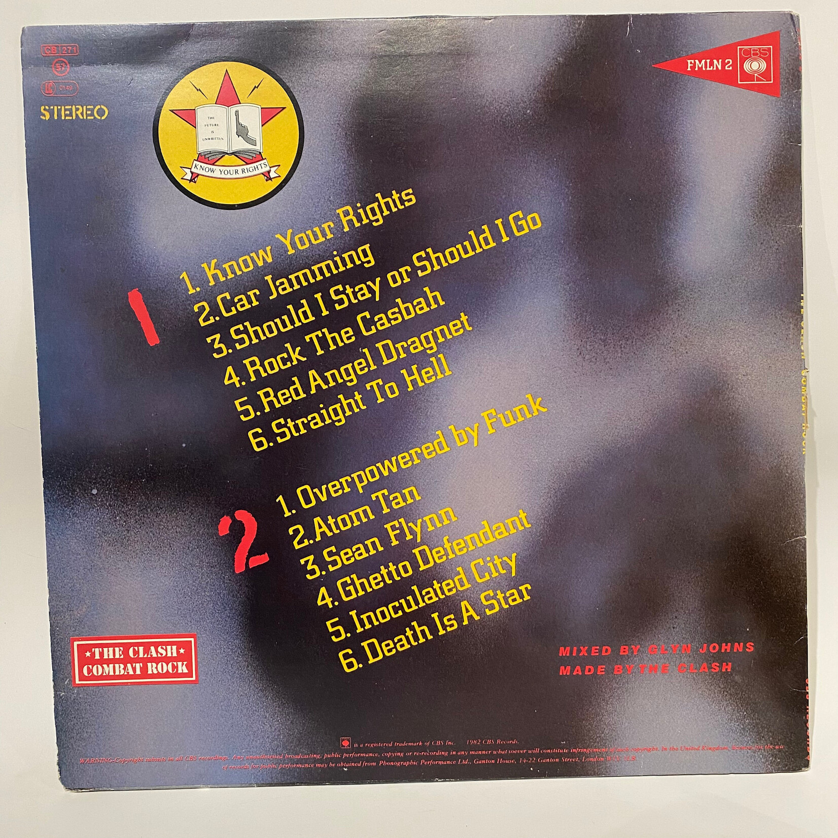 [Kollectible Vinyl] Clash: Combat Rock (1982, UK, Includes Inner & Poster, VG+)[CBS]