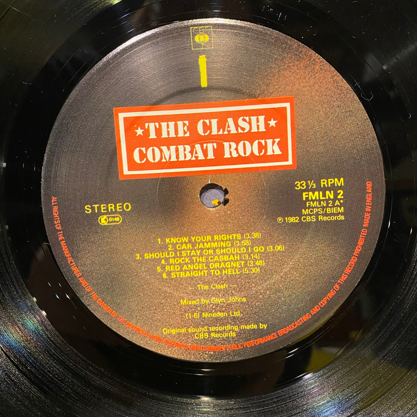 [Kollectible Vinyl] Clash: Combat Rock (1982, UK, Includes Inner & Poster, VG+)[CBS]