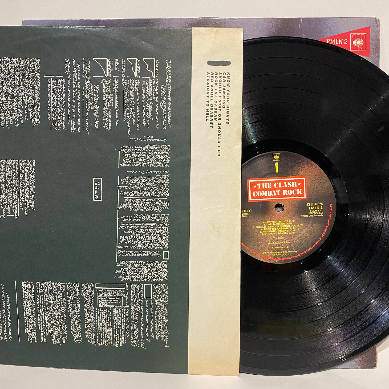 [Kollectible Vinyl] Clash: Combat Rock (1982, UK, Includes Inner & Poster, VG+)[CBS]