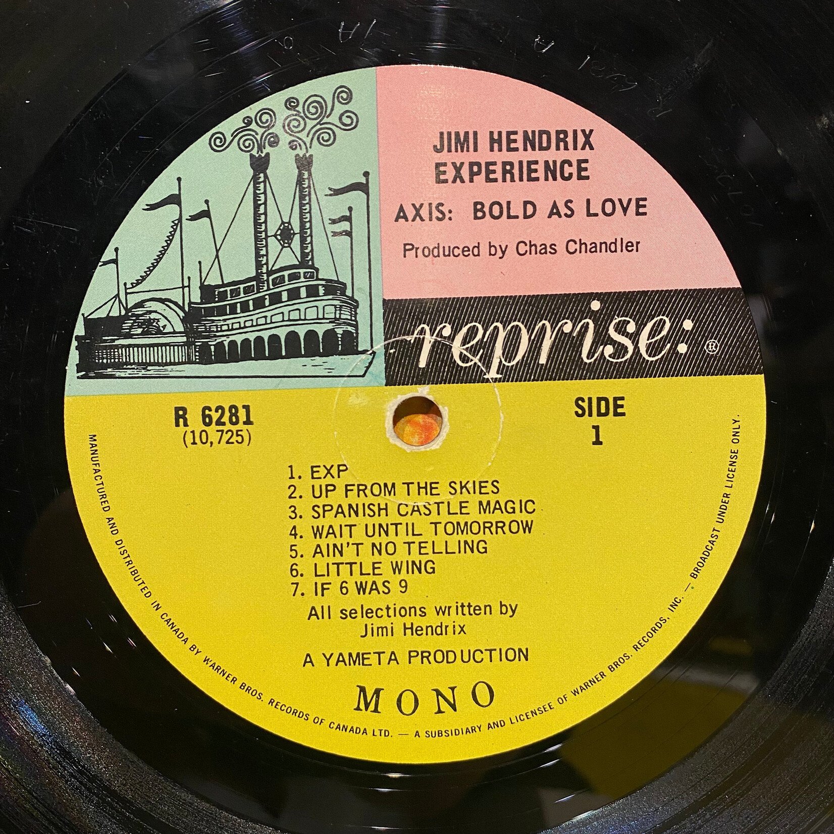 [Kollectibles] Hendrix, Jimi Experience: Axis: Love as Bold (1968, Canada, Late Mono Press, VG)[REPRISE]