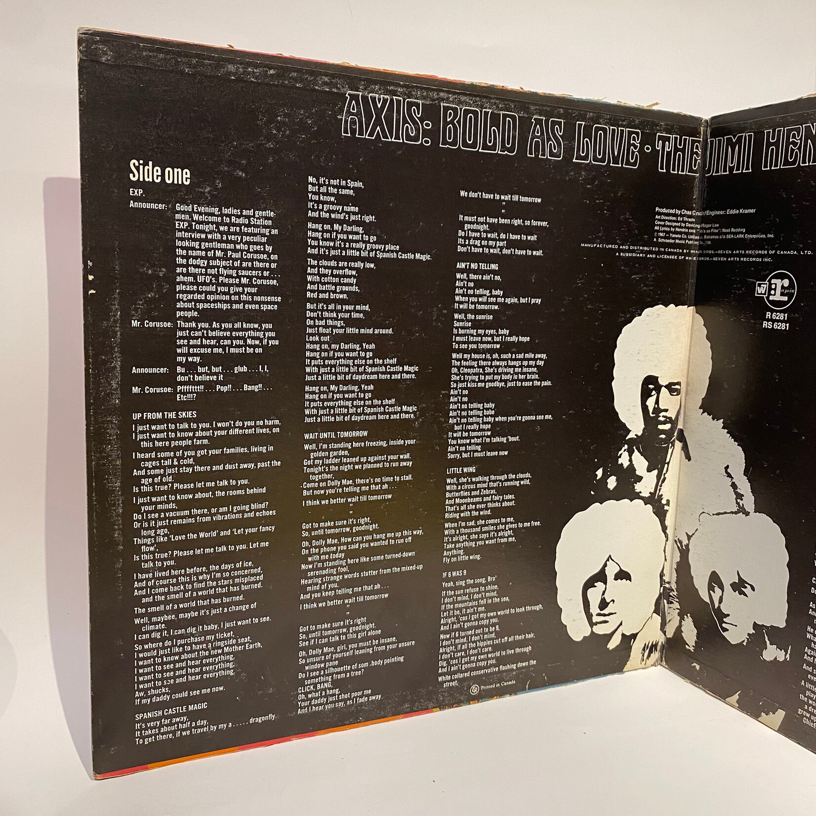 [Kollectible Vinyl] Hendrix, Jimi Experience: Axis: Love as Bold (1968, Canada, Late Mono Press, VG)[REPRISE]