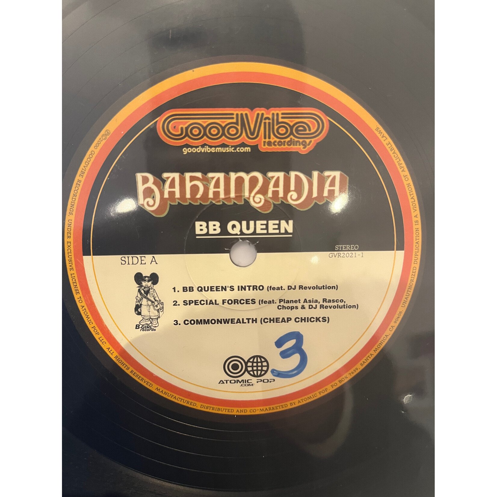 [Kollectibles] Bahamadia: BB Queen (2000, USA, 2LP's, W/ Inserts, VG+) [GOOD VIBE RECORDINGS]