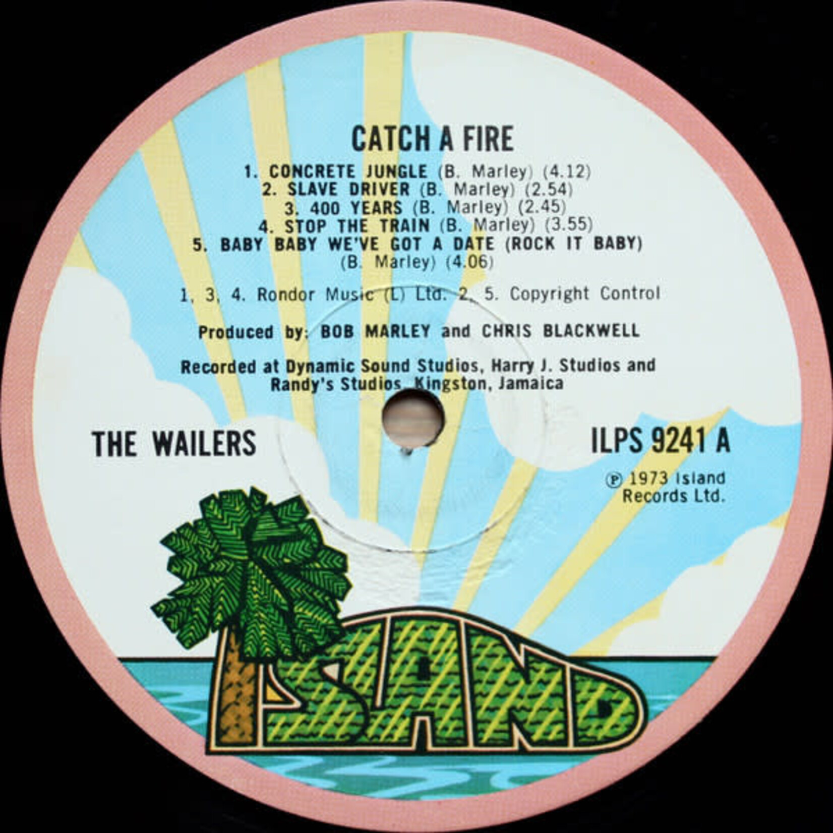 [Kollectible Vinyl] The Wailers: Catch A Fire (1973, UK, Zippo Cover, Pink Rim Island, VG) [ISLAND]