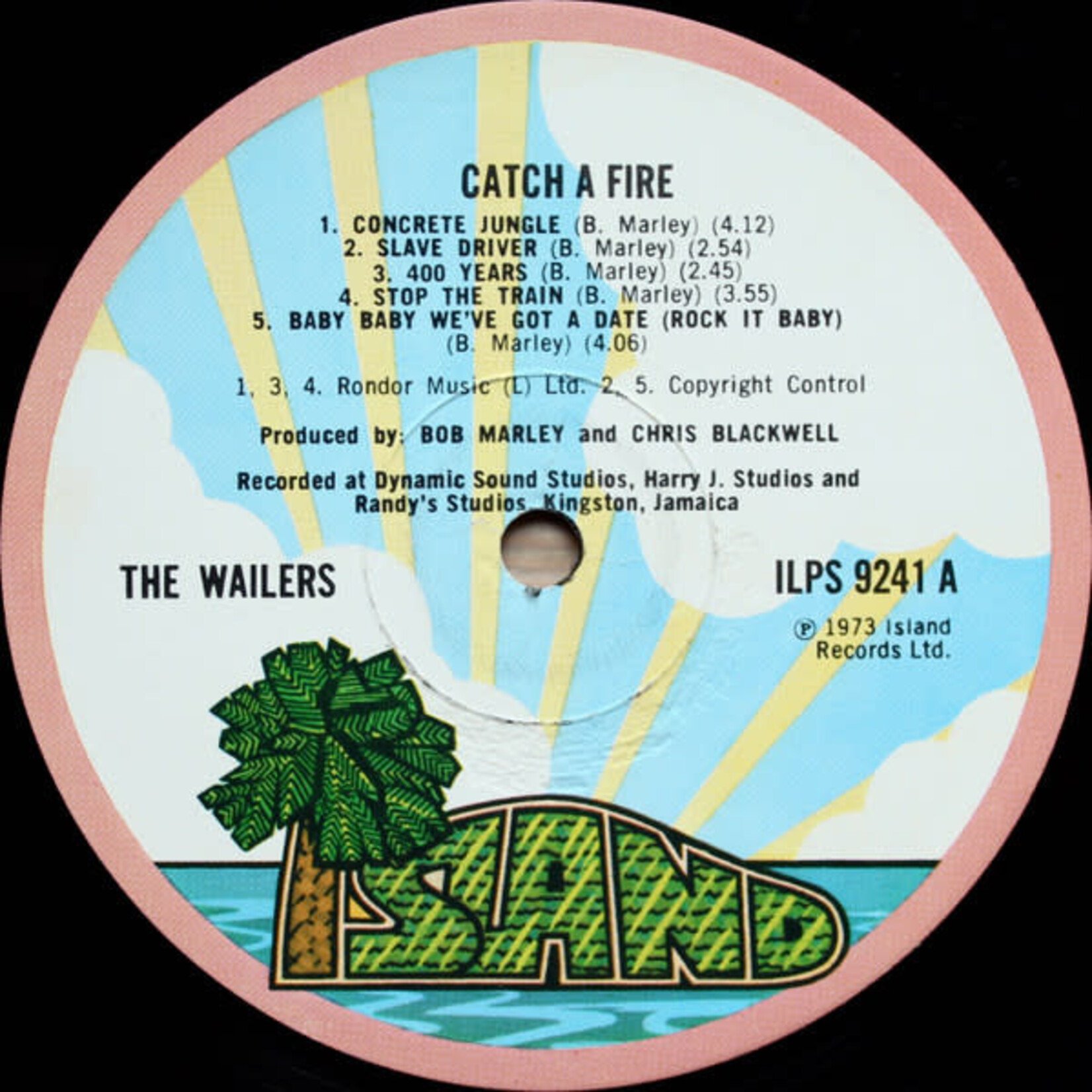 [Kollectibles] The Wailers: Catch A Fire (1973, UK, Zippo Cover, Pink Rim Island, VG) [ISLAND]