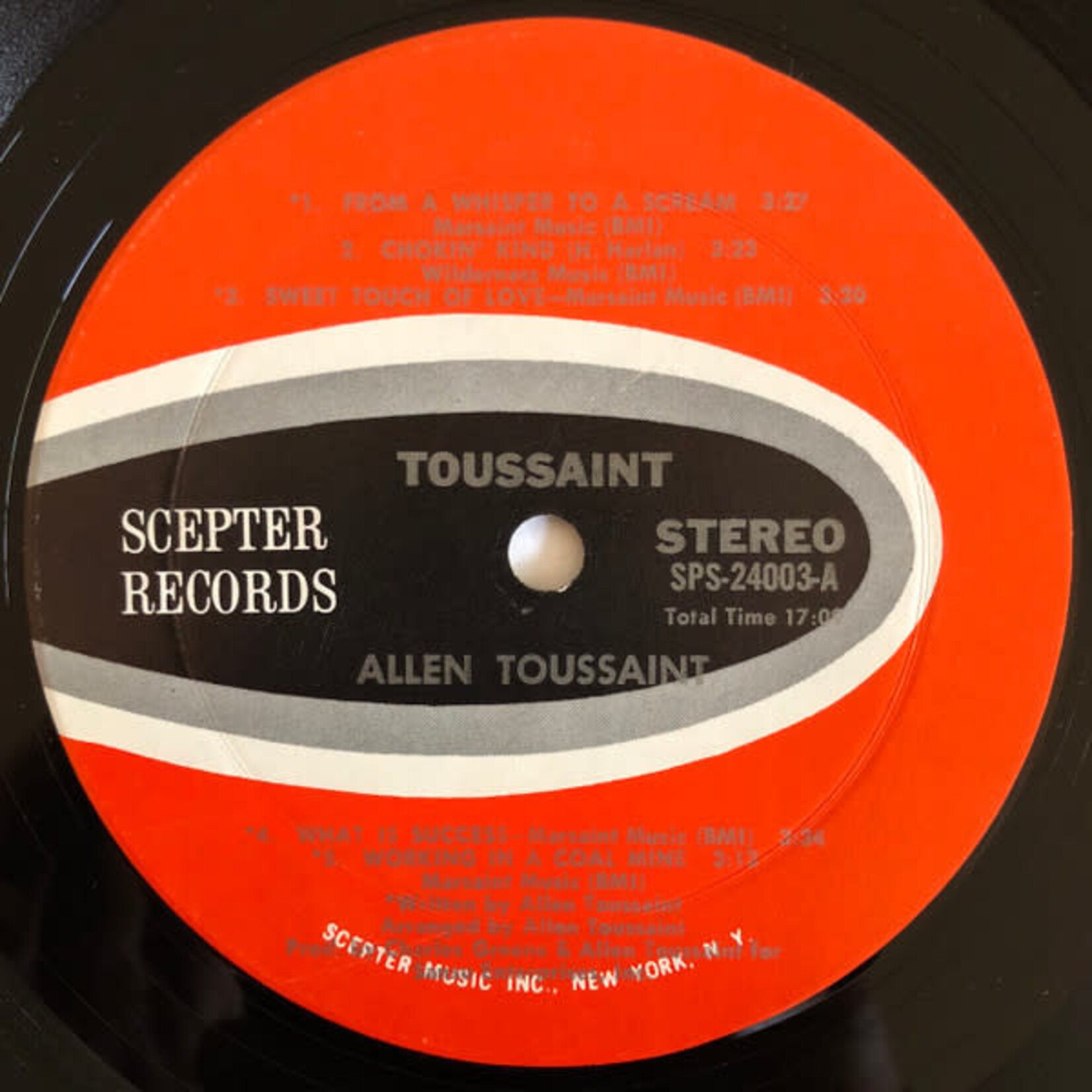 [Kollectibles] Toussaint, Allen: Toussaint (1970, USA, Disc VG+) [SCEPTER]