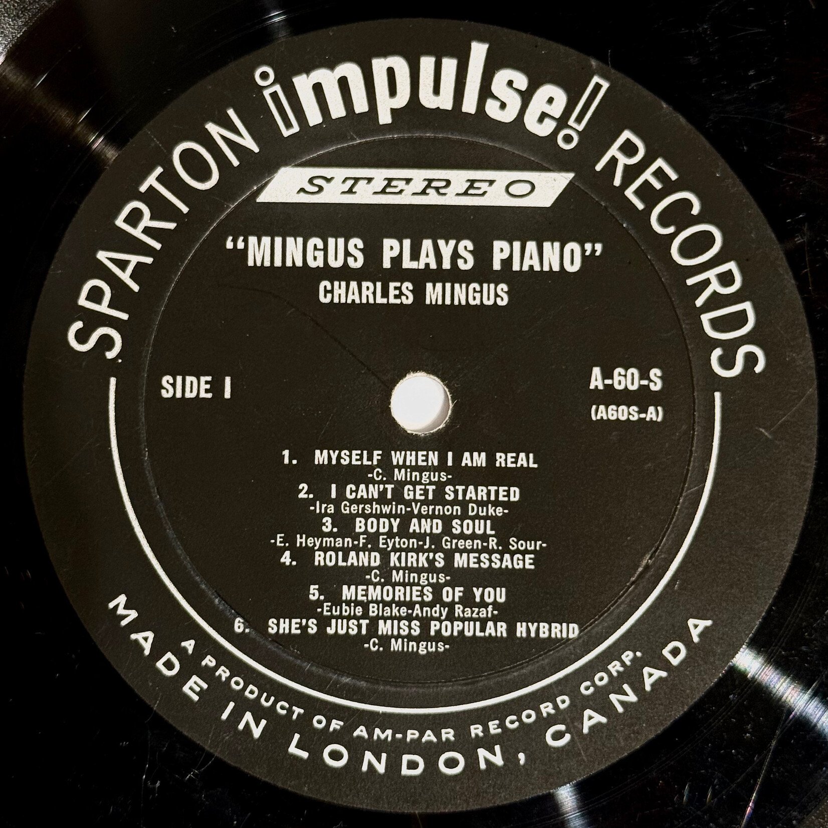 [Kollectibles] Mingus, Charles: Mingus Plays Piano (Spontaneous Compositions and Improvisations)  (1964, USA, Stereo, VG) [IMPULSE]