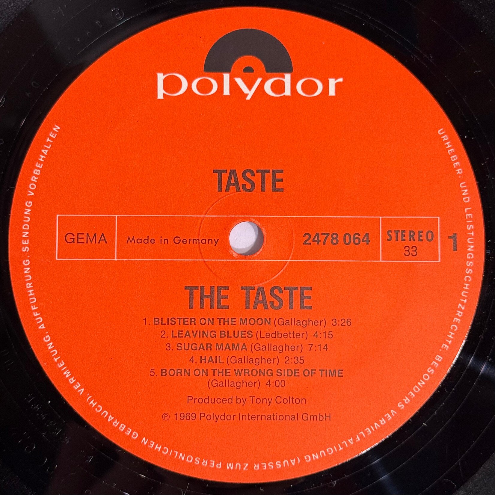 [Kollectibles] Taste: Taste / On The Boards (1972, Germany, VG+) [POLYDOR]