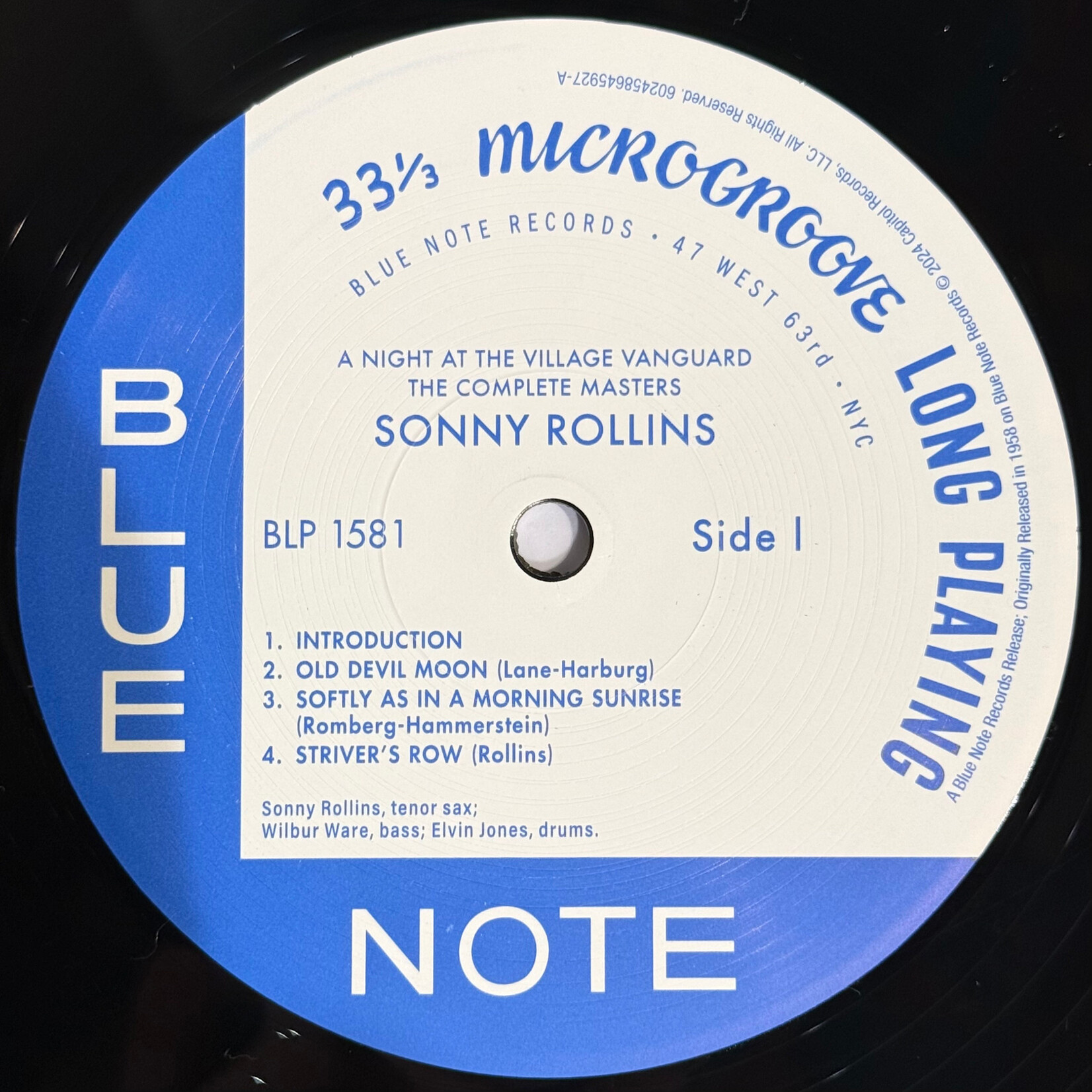 [Kollectibles] Rollins, Sonny: A Night At The Village Vanguard: The Complete Masters (2024, USA, 3LP Comp, EX!) [BLUE NOTE]