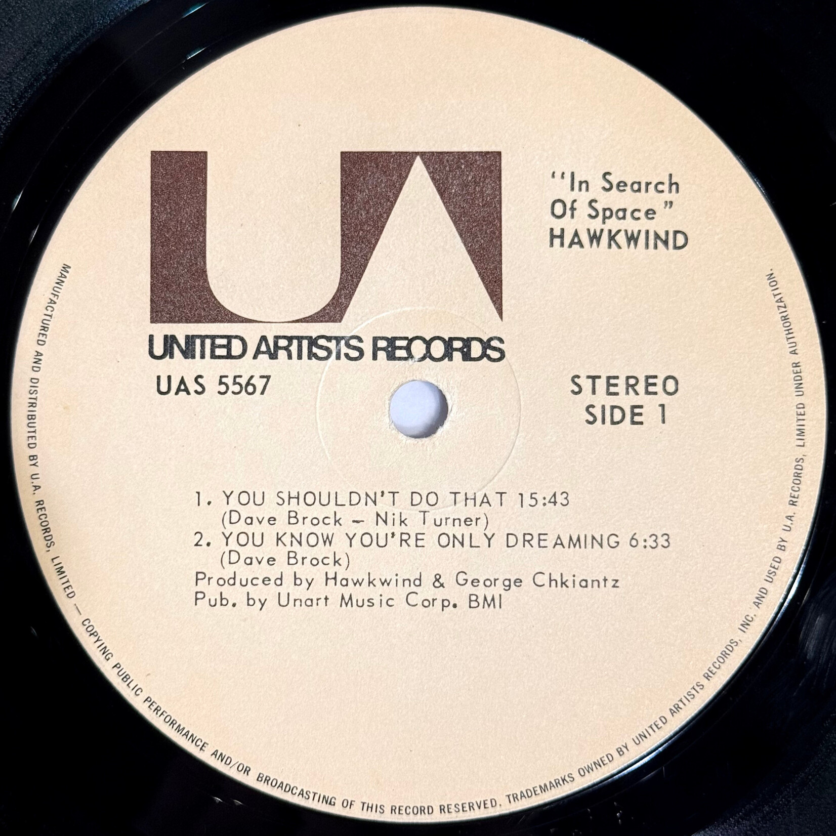 [Kollectible Vinyl] Hawkwind: X In Search Of Space (1973, USA, w/ Booklet & Die-Cut Cover, Disc VG+) [UNITED ARTISTS]