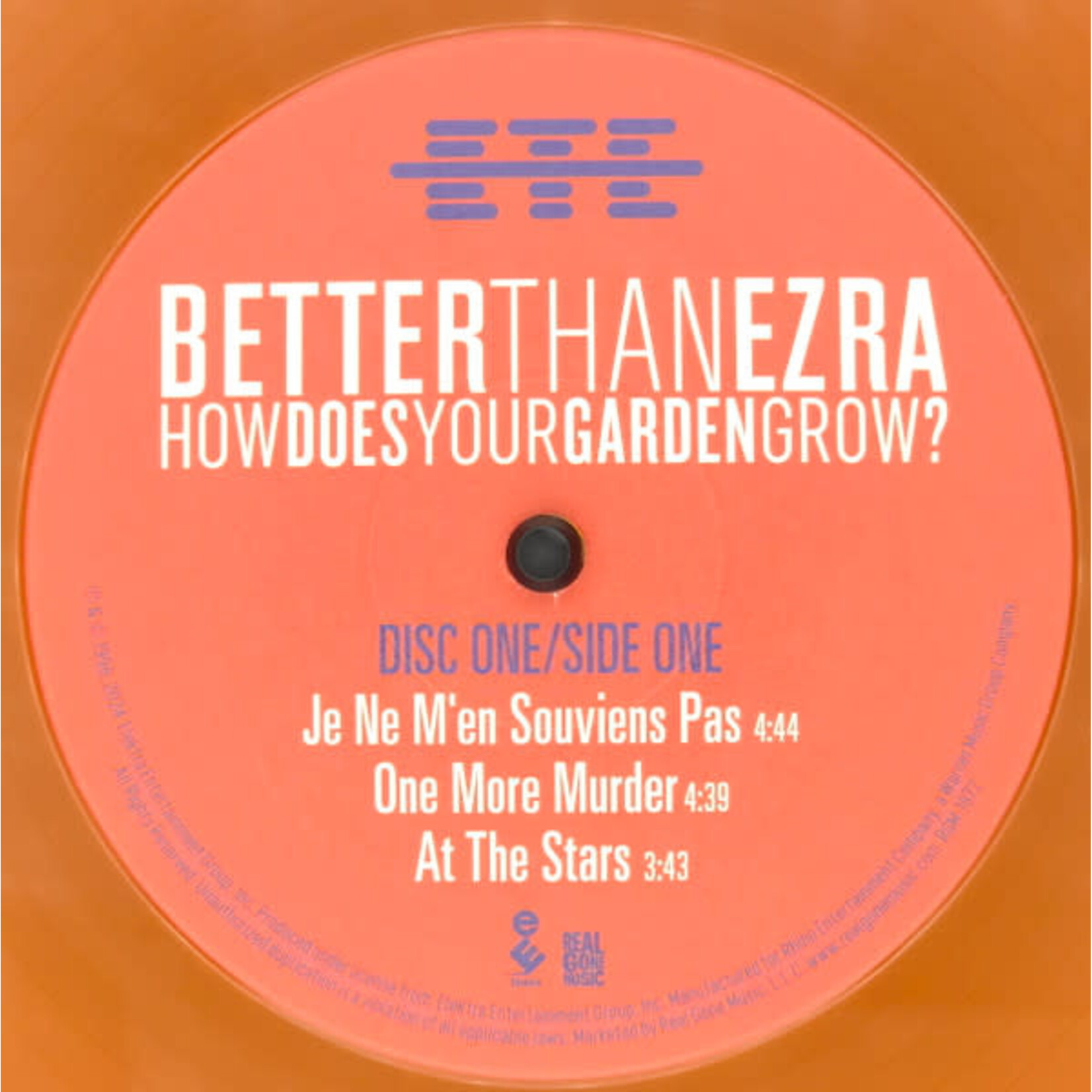 [Kollectible Vinyl] Better Than Ezra: How Does Your Garden Grow? (2025, USA, Limited Ed. RSD , Orange Vinyl, Ex) [REAL GONE MUSIC]