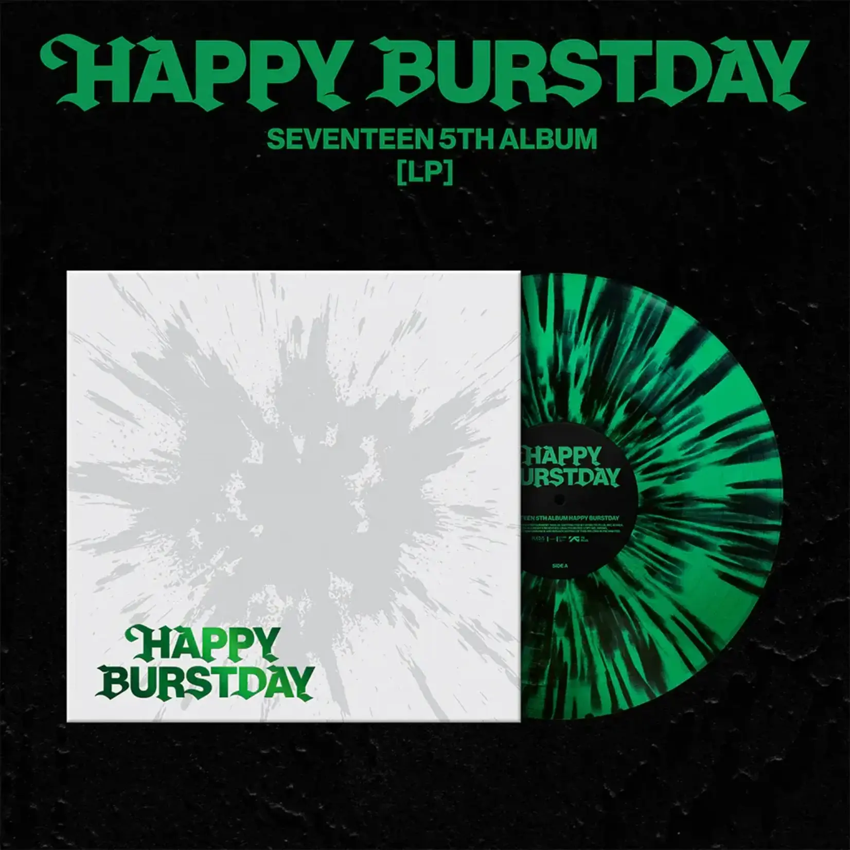 [New] Seventeen: Happy Burstday (black splatter on evergreen vinyl) [PLEDIS]