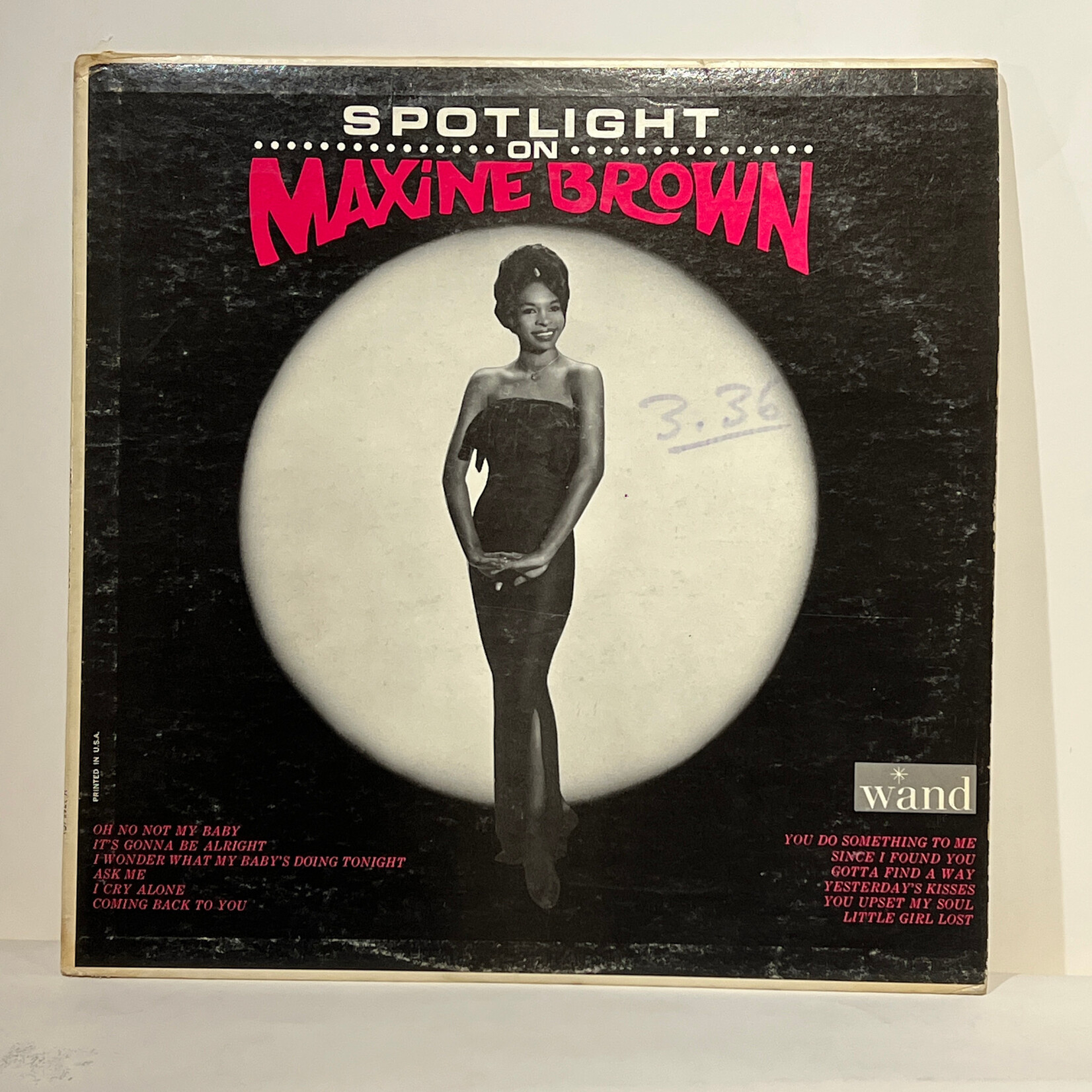 [Kollectible Vinyl] Brown, Maxine: Spotlight On Maxine Brown (1965, Canada, Disc VG+) [WAND]