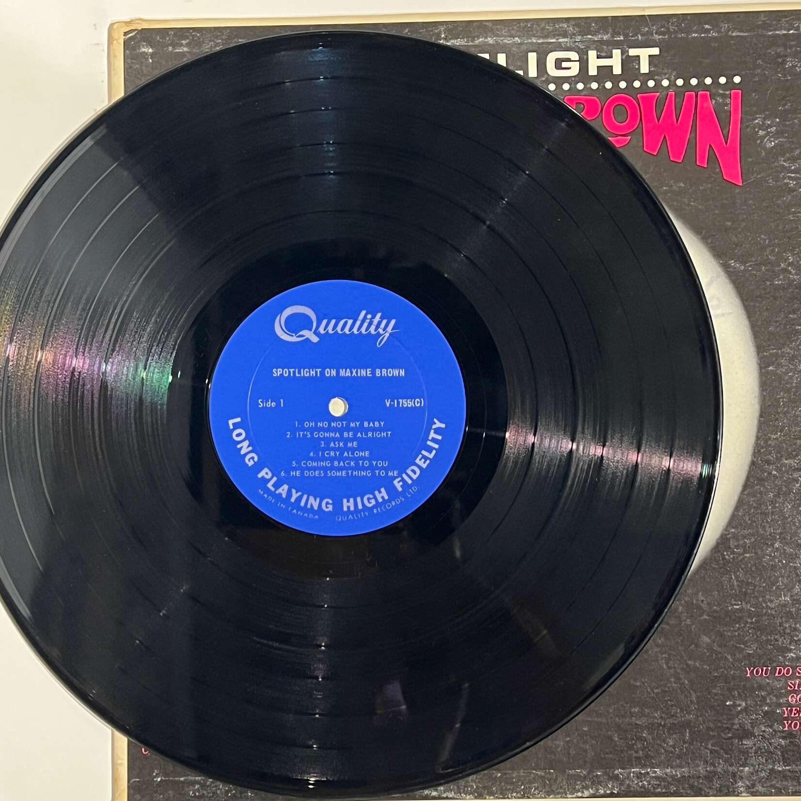 [Kollectibles] Brown, Maxine: Spotlight On Maxine Brown (1965, Canada, Disc VG+) [WAND]