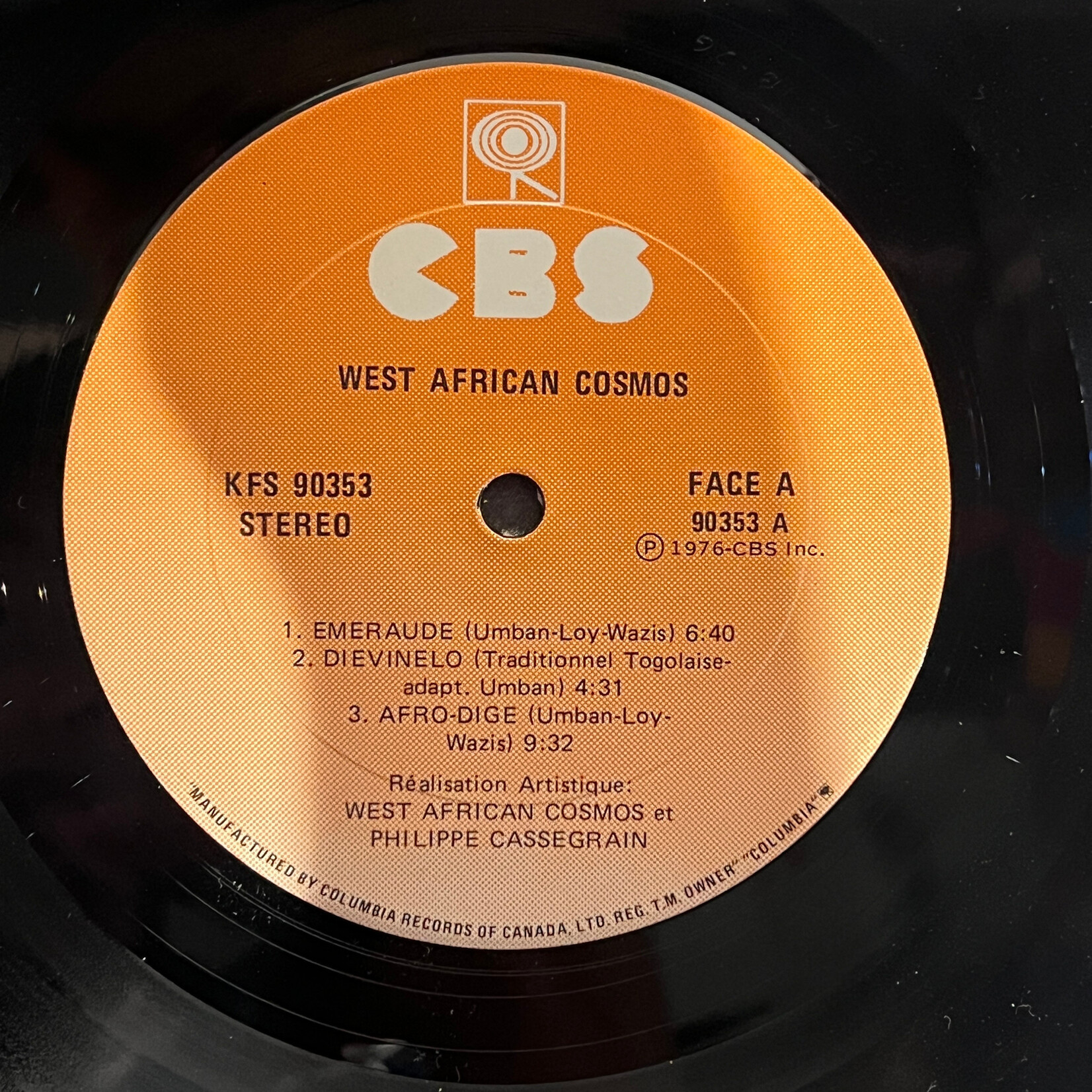 [Kollectibles] West African Cosmos: West African Cosmos (1976, Canada, VG+) [CBS]