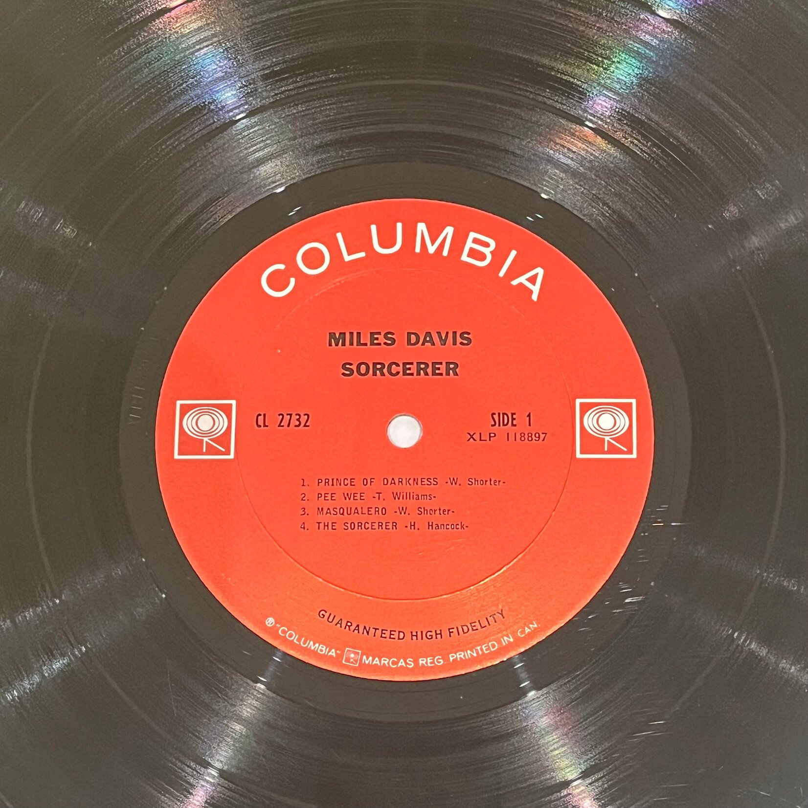 [Kollectibles] Miles Davis: Sorcerer (1967, Canada, Mono, 2 - Eye, VG+) [COLUMBIA]