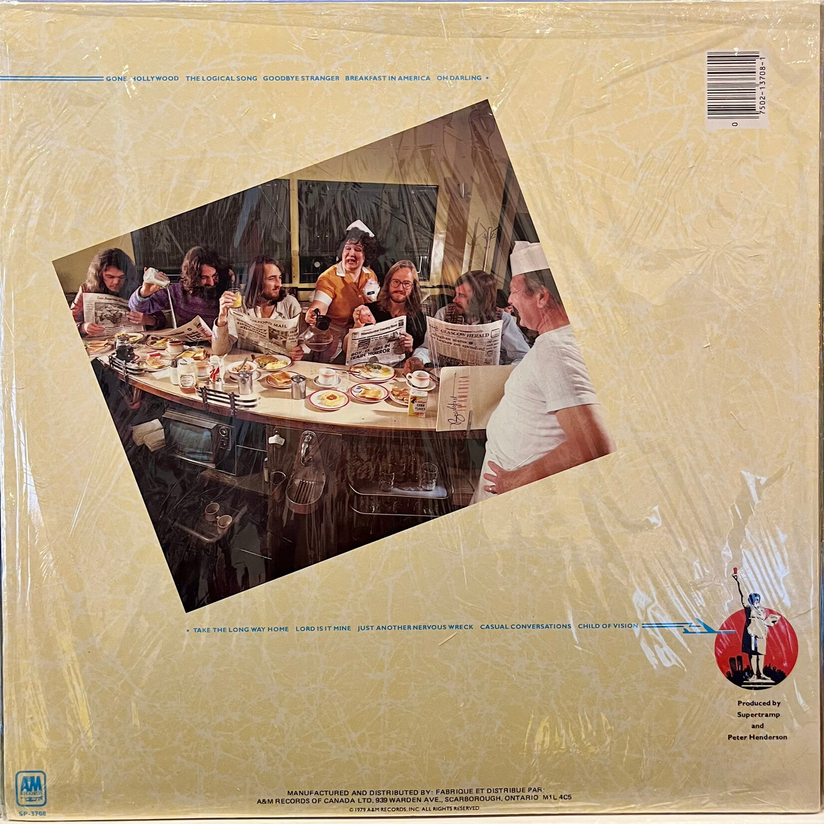 [Kollectibles] Supertramp: Breakfast in America (1979, Canada, Sealed) [A&M]