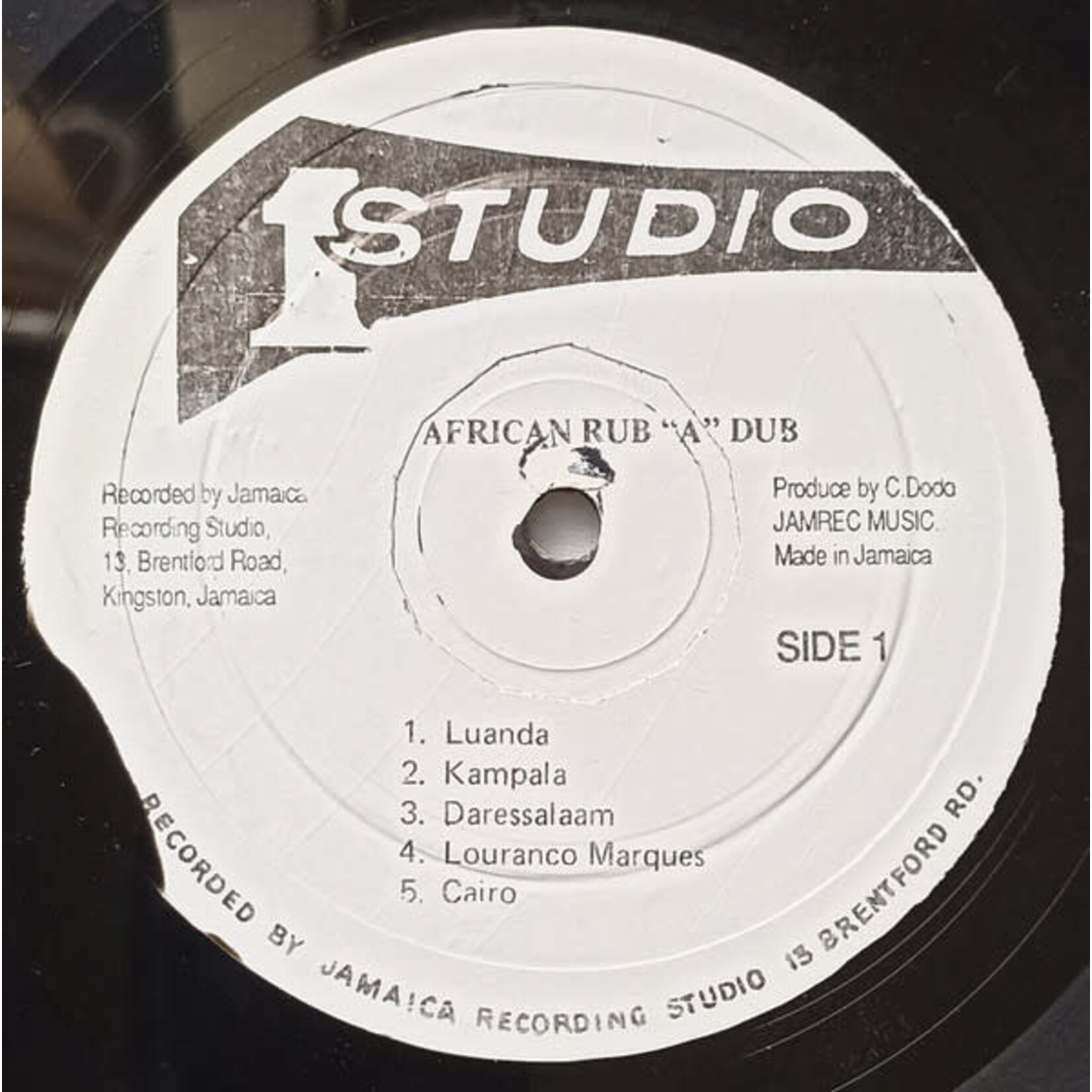 [Kollectibles] Dub Specialist: African Rub "A" Dub (1970, Jamaica, VG+) [STUDIO 1]